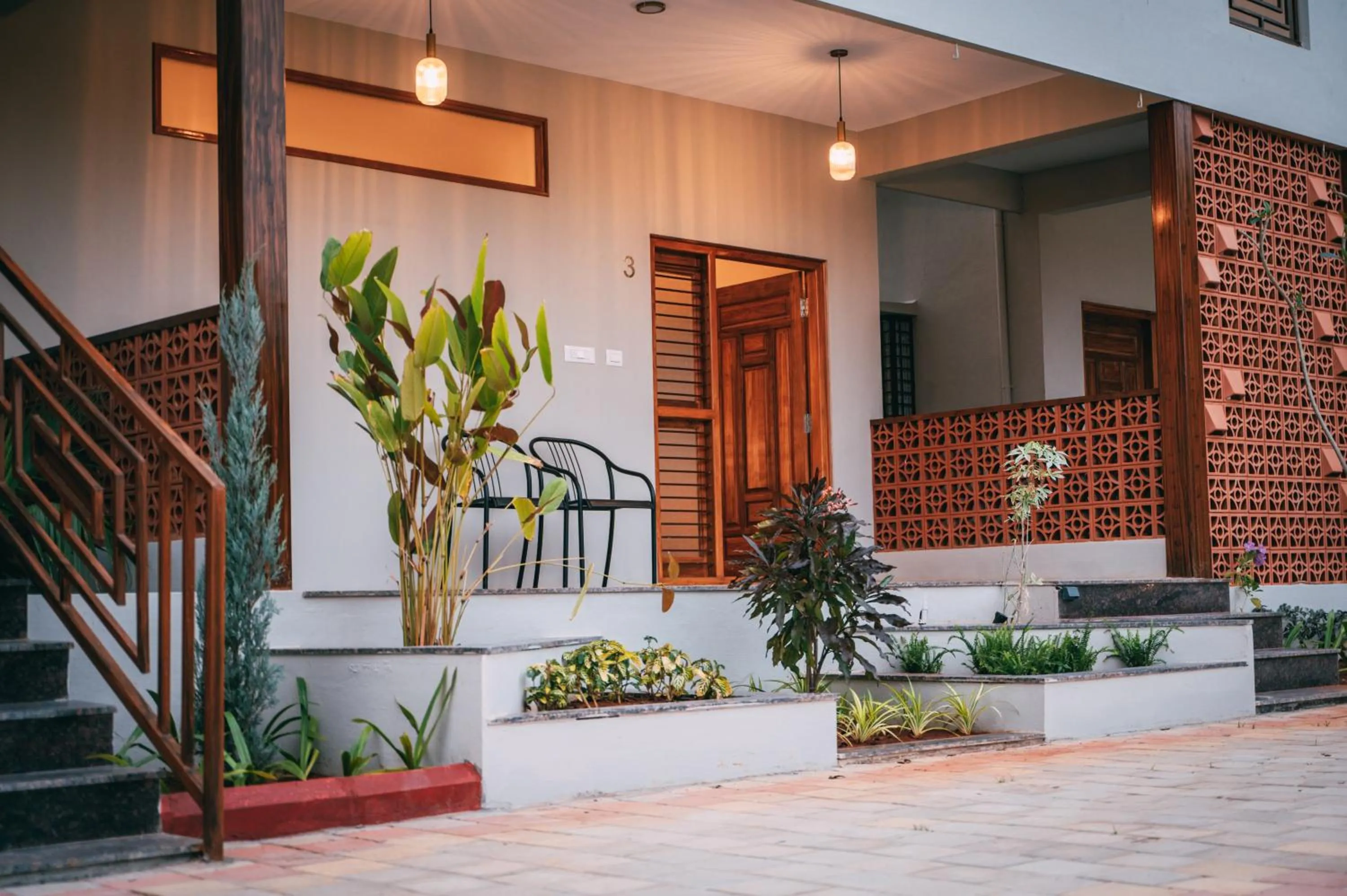 Facade/entrance in Poojaris Nirantara - Mysuru