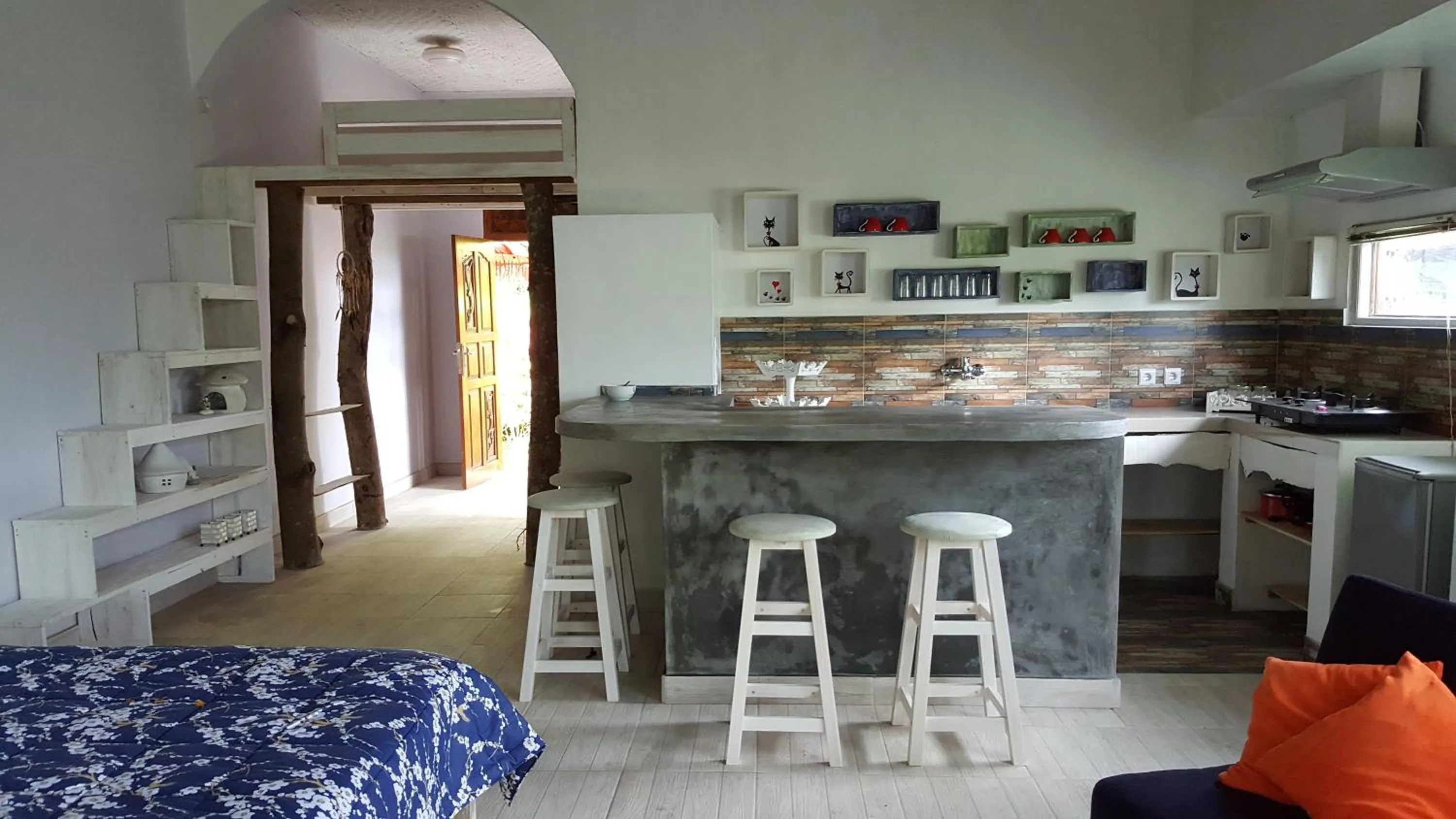 Kitchen or kitchenette in Villa Lumbalumba