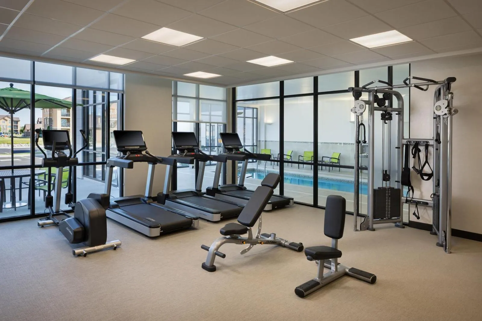 Fitness centre/facilities in Springhill Suites by Marriott Newburgh Evansville