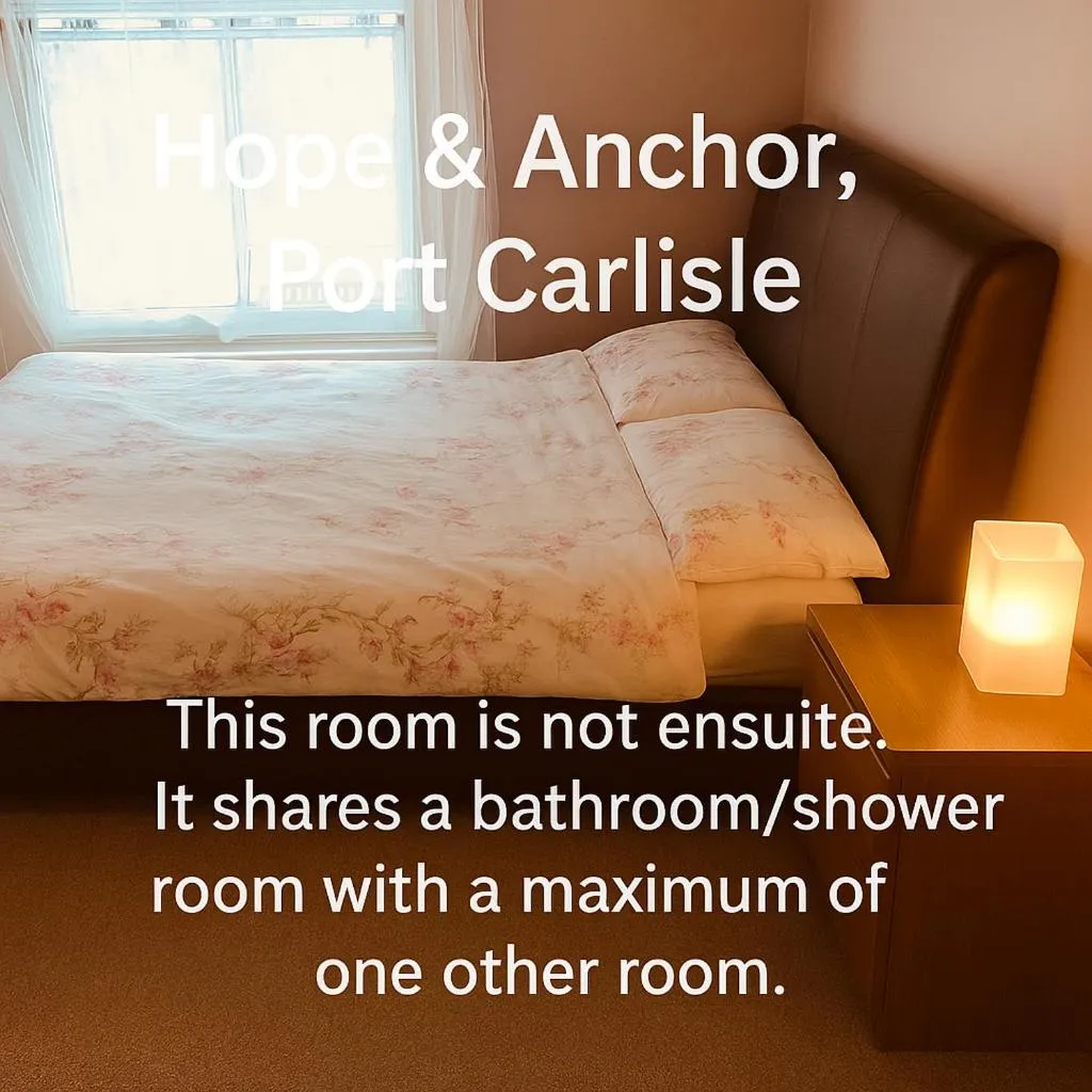 Bed in Hope & Anchor, Hadrian's Wall, Port Carlisle, Solway Firth, Area of Natural Beauty