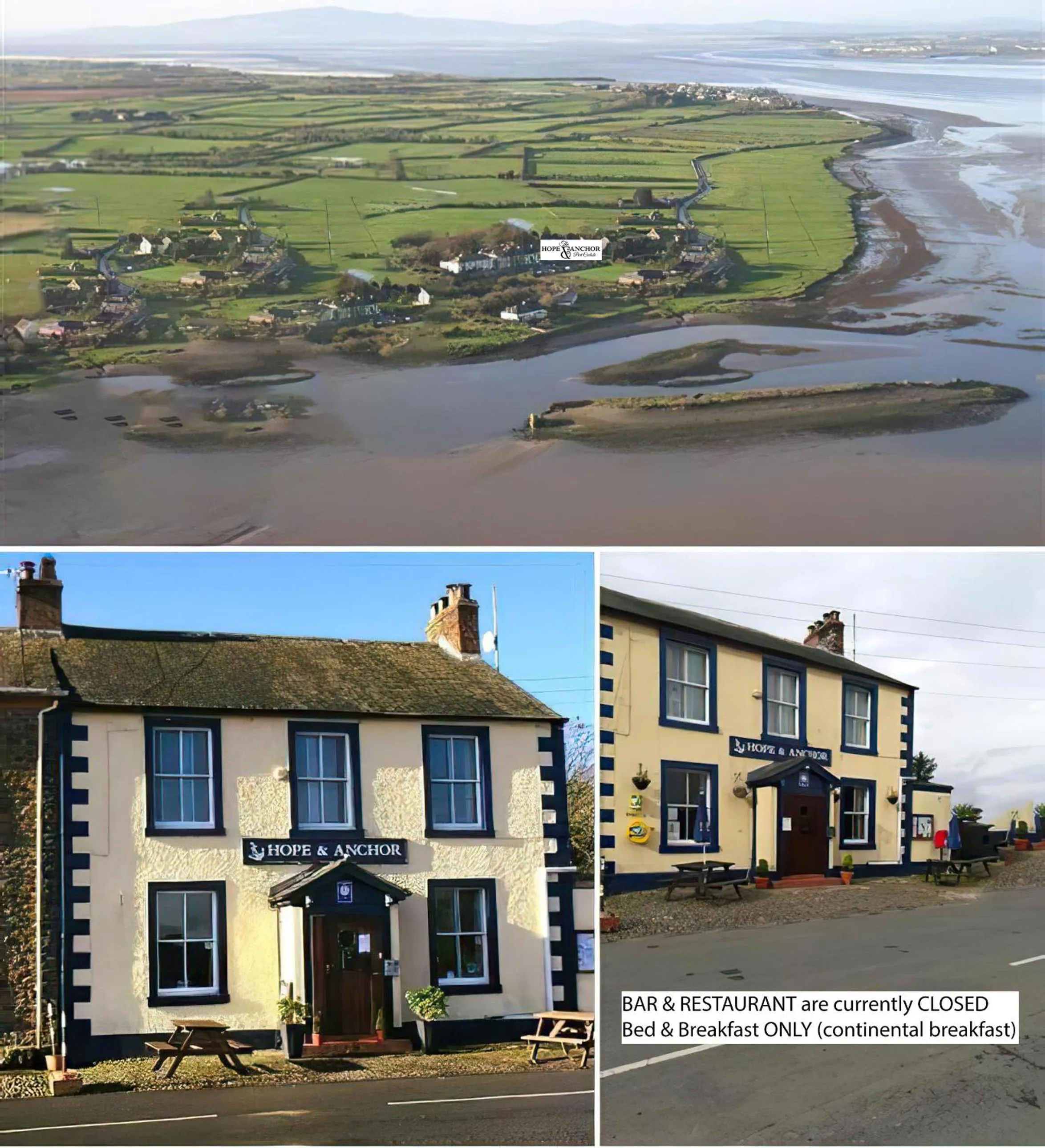 Property building in Hope & Anchor, Hadrian's Wall, Port Carlisle, Solway Firth, Area of Natural Beauty