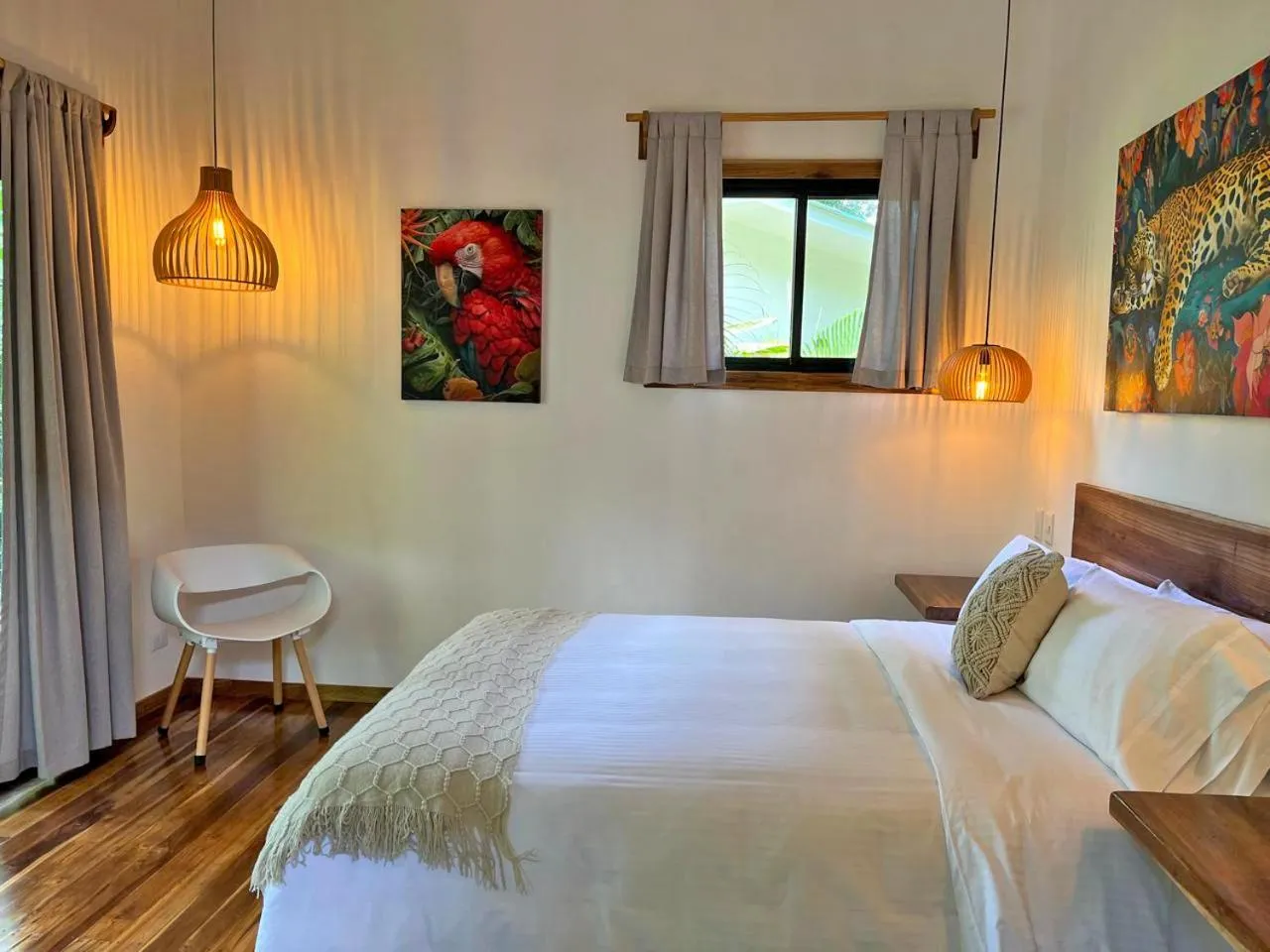 Decorative detail, Bed in El Nido Jungle Lodge