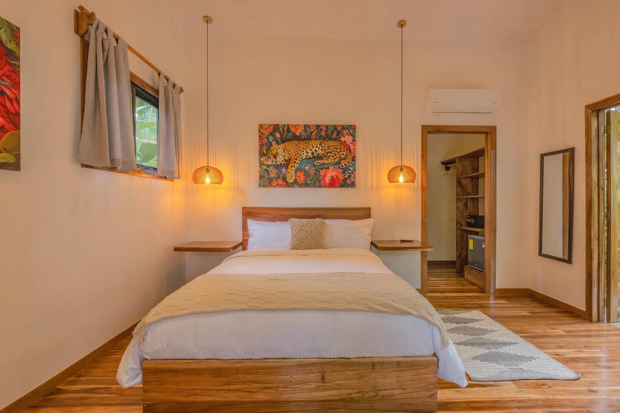 Bed in El Nido Jungle Lodge