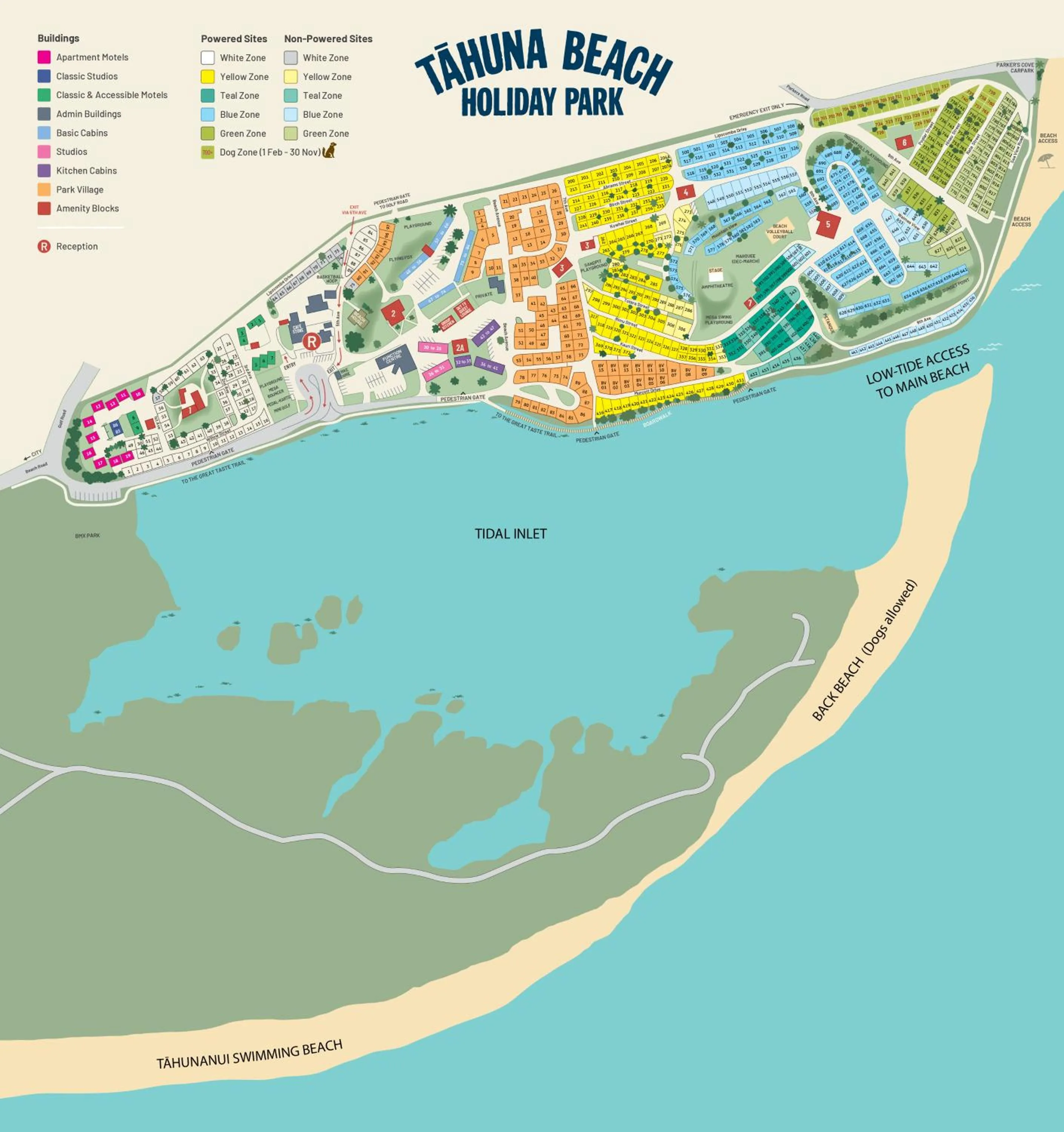 View (from property/room) in Tāhuna Beach Holiday Park