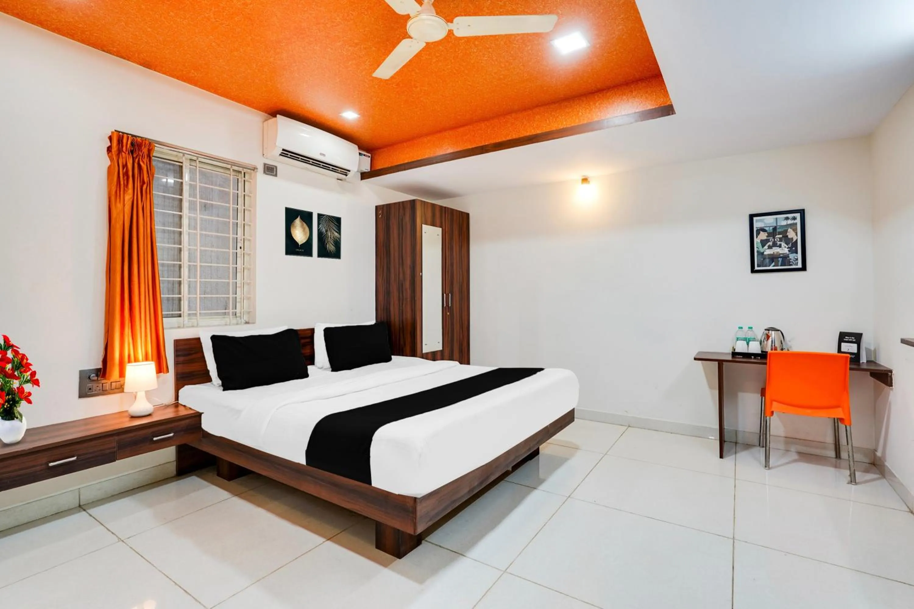 Bedroom, Bed in Super Collection O Bangalore Airport Road