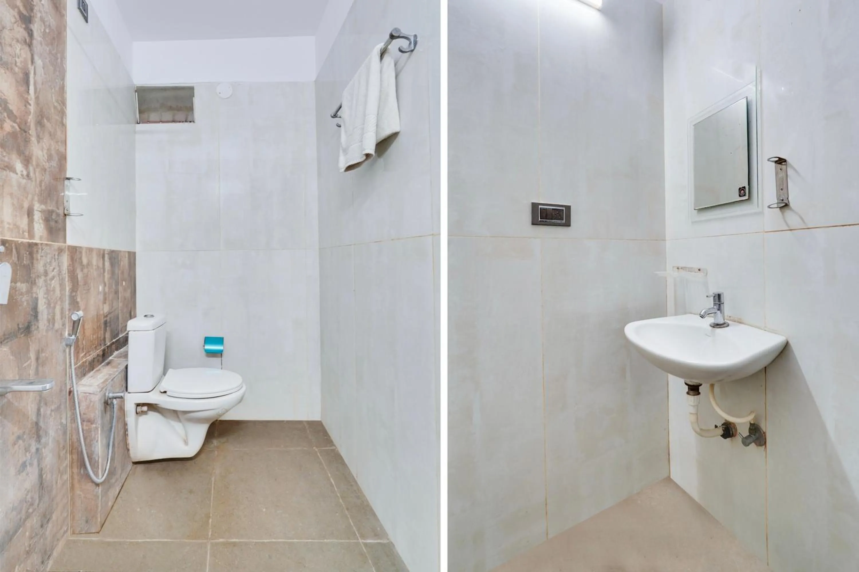 Bathroom in Super Collection O Bangalore Airport Road