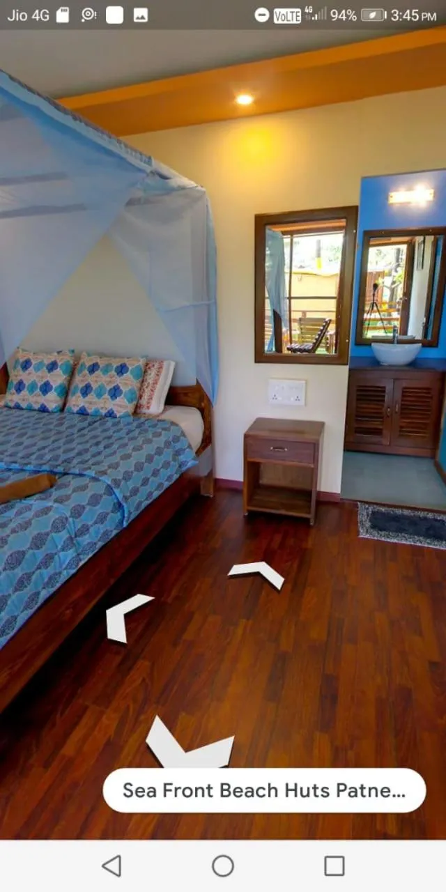 Bed in Sea Front Beach Huts