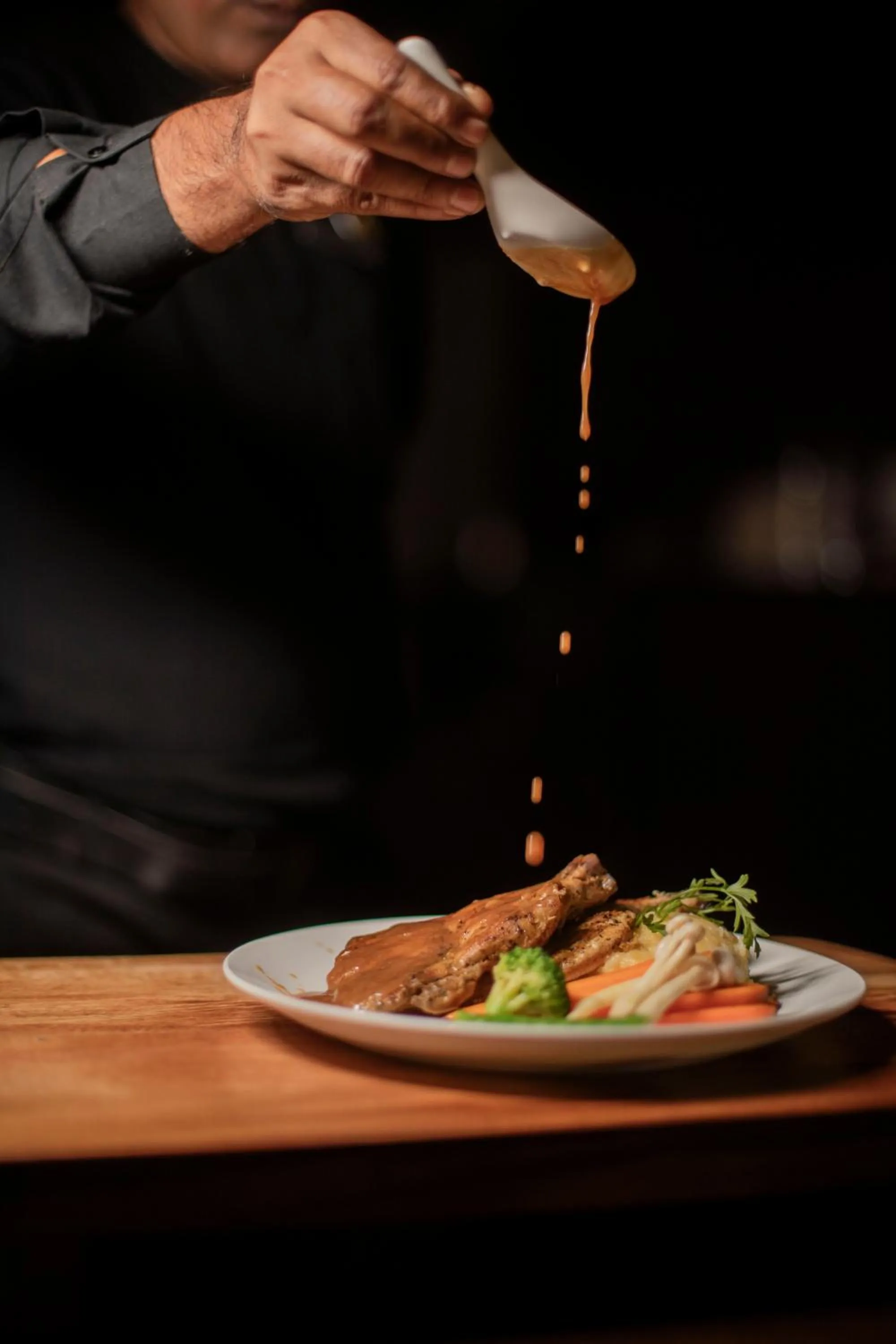 Food close-up in Ethnotel, Kolkata Airport