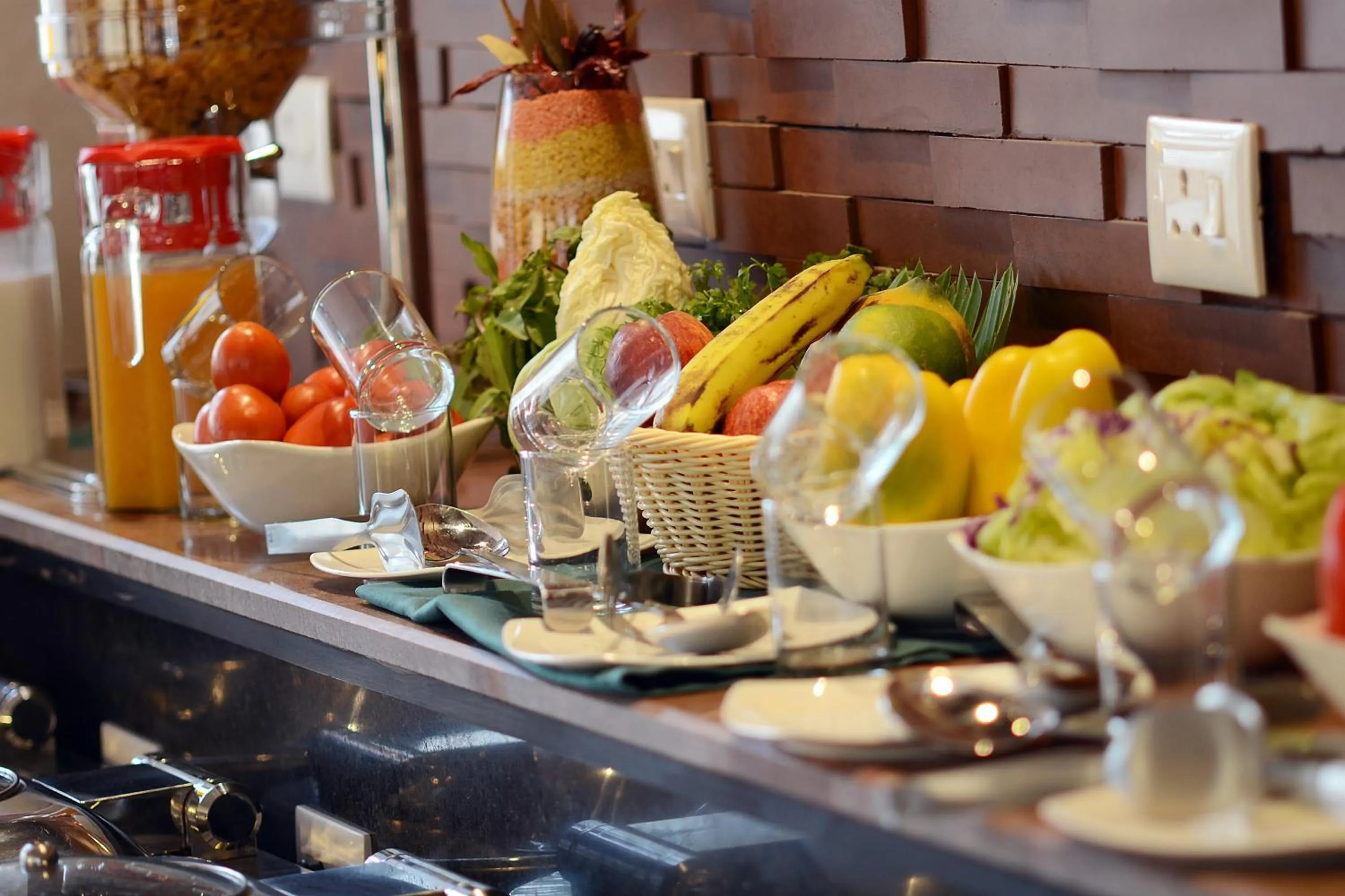 Food close-up in Ethnotel, Kolkata Airport