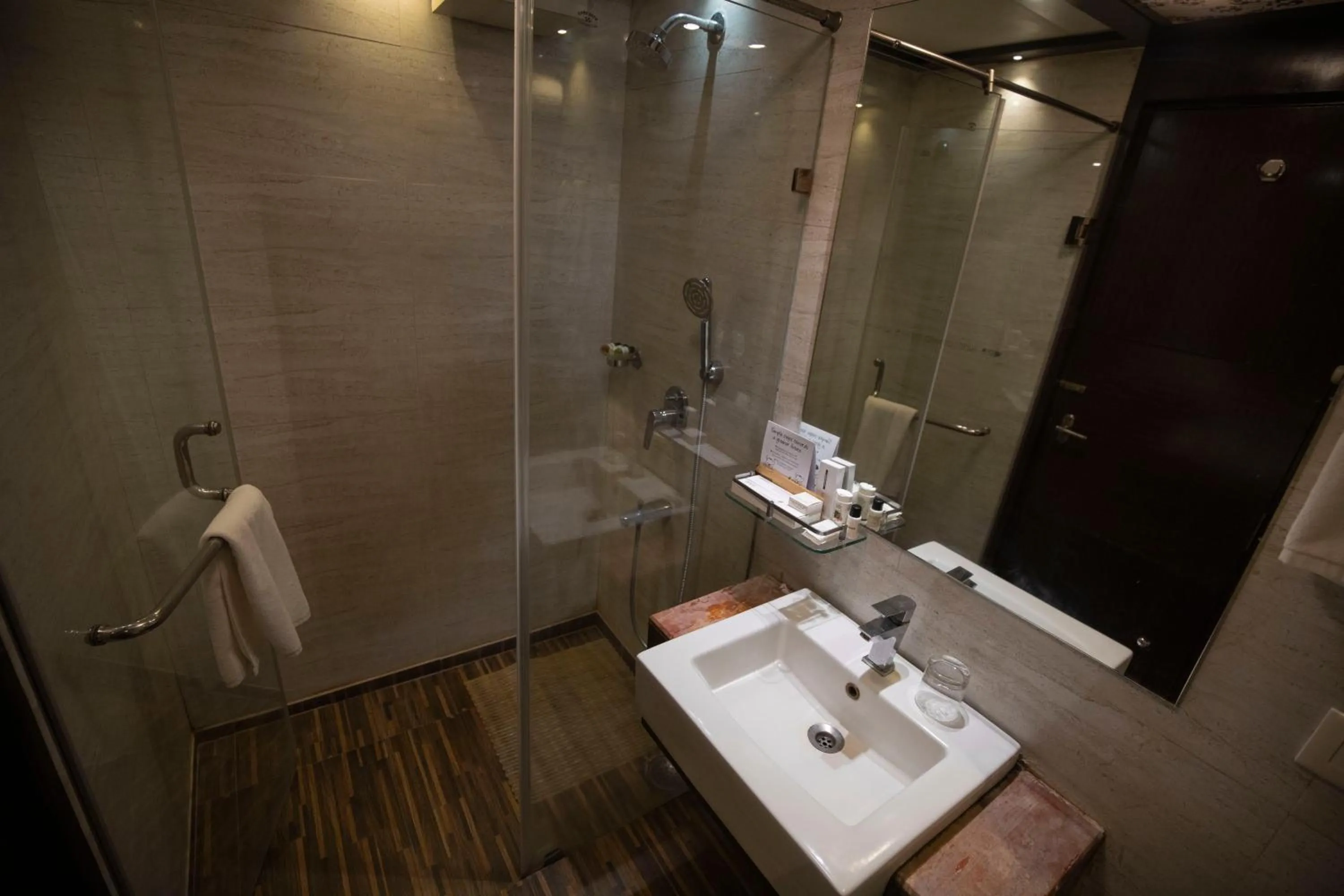 Bathroom in Ethnotel, Kolkata Airport