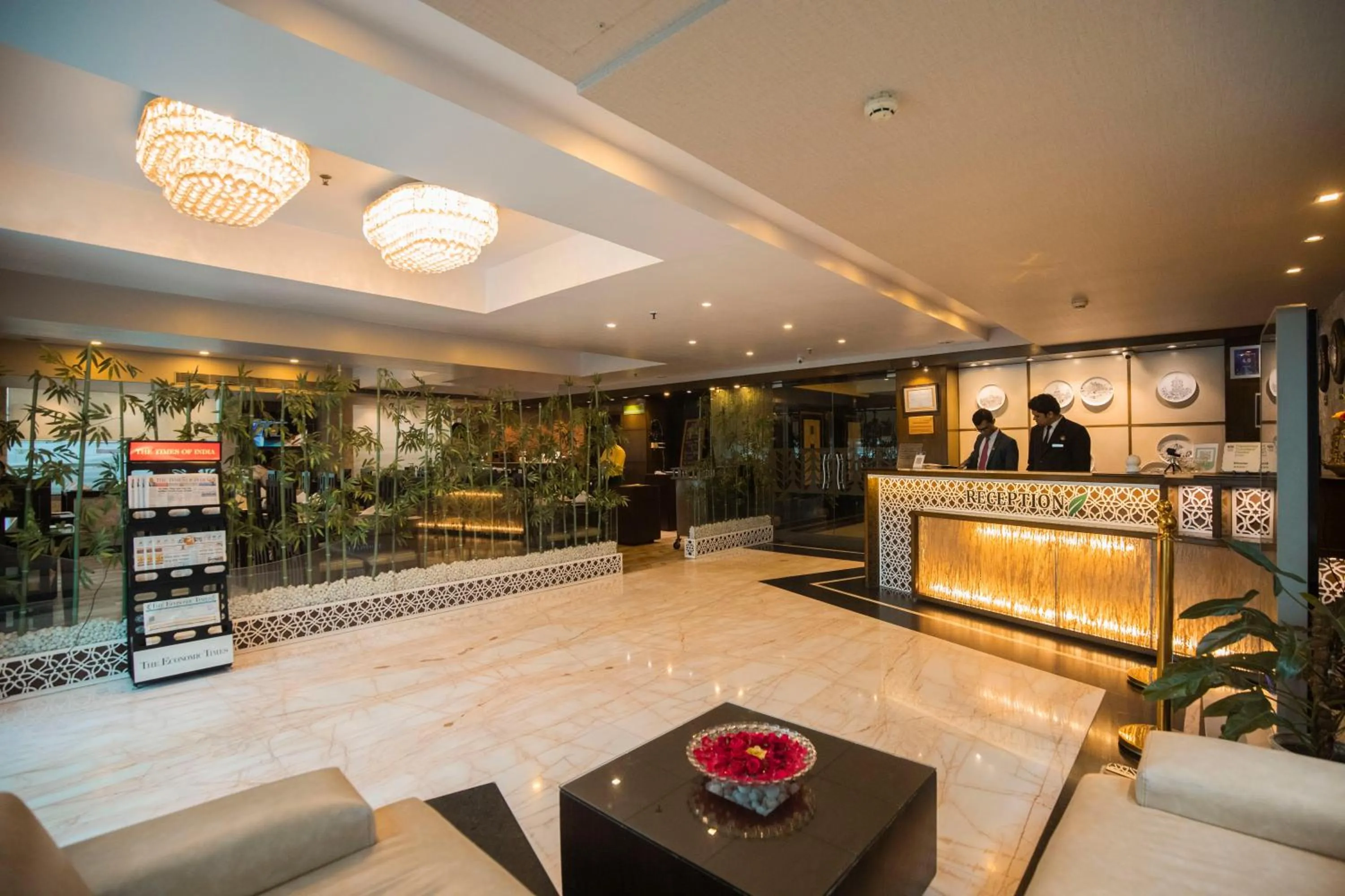 Lobby or reception in Ethnotel, Kolkata Airport