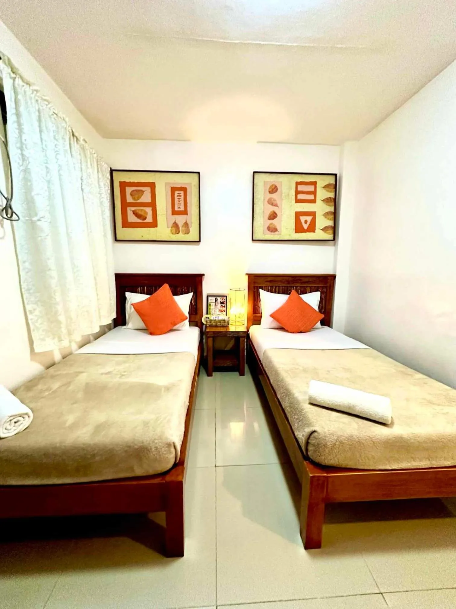 Bed in Papierus Pensionne