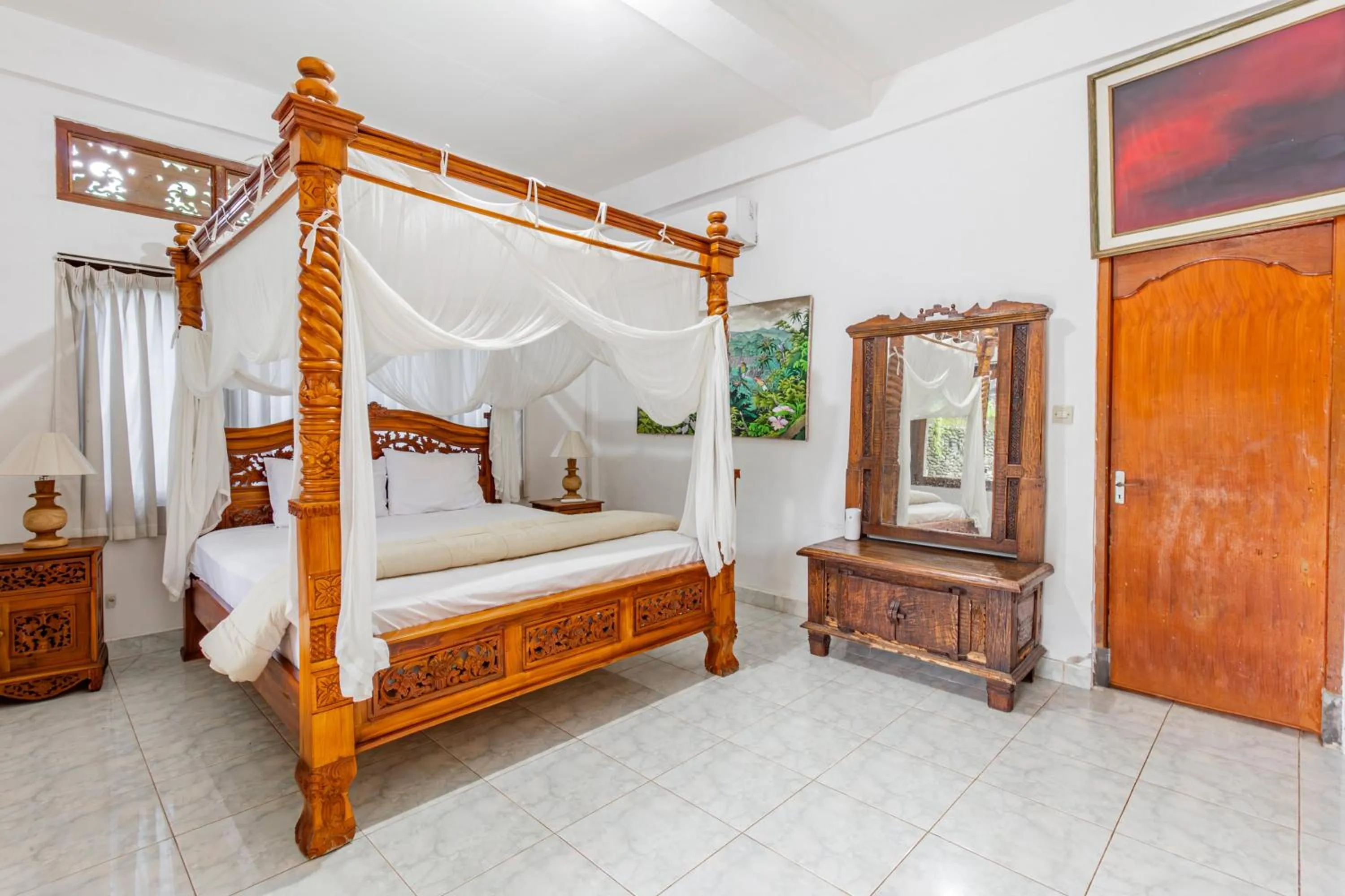 Bedroom, Bed in Belvilla Ratna Resort Ubud PalaceNearUbud Palace