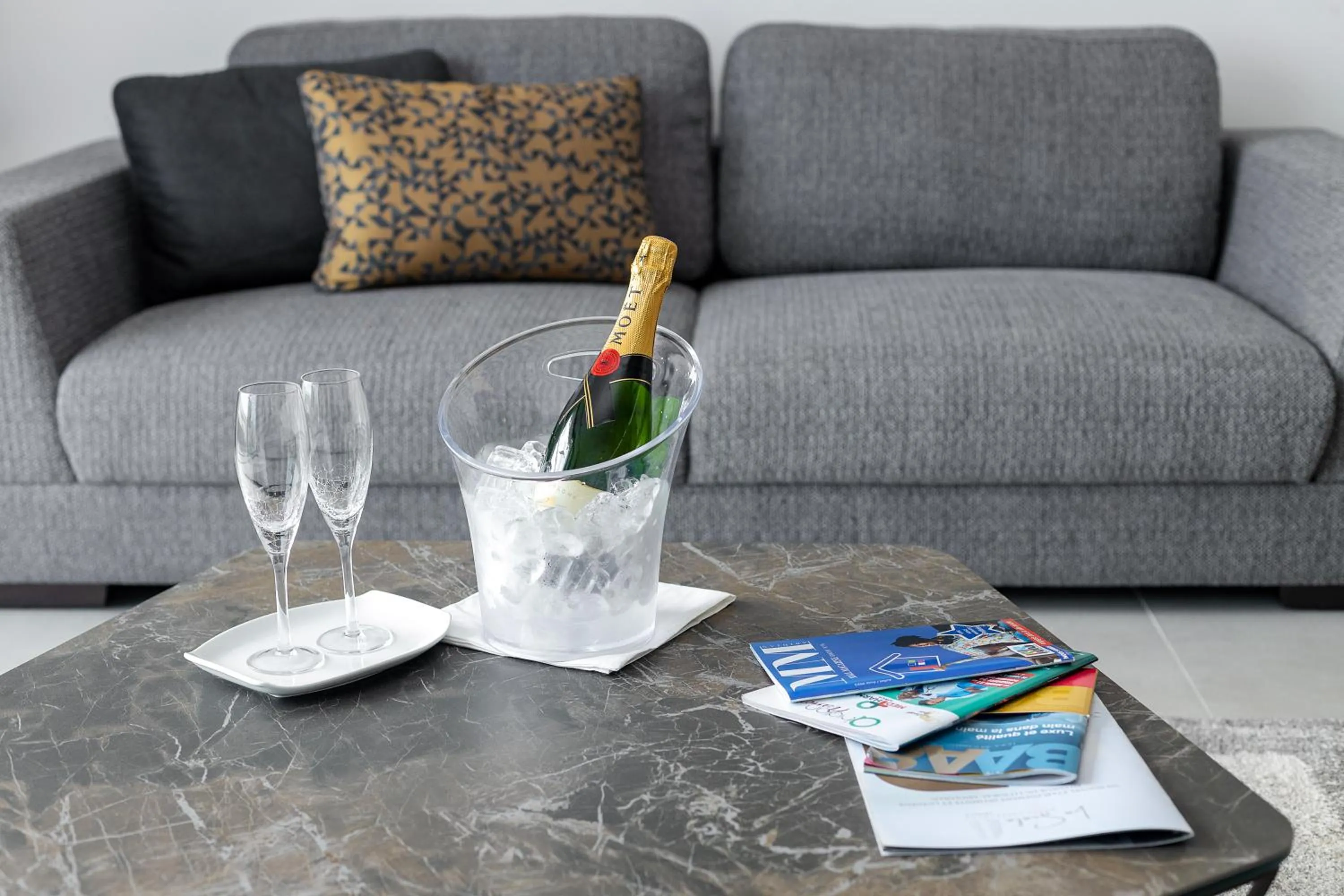 Living room in La Scala AppartHotel Abidjan