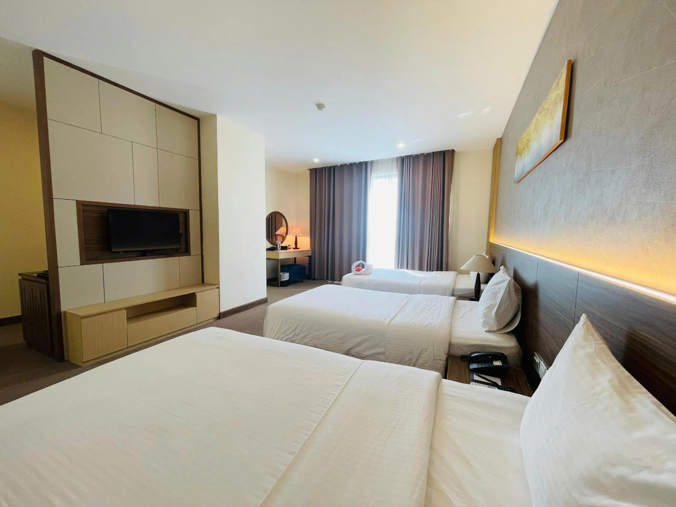 Photo of the whole room, Bed in Muong Thanh Grand Quang Tri Hotel