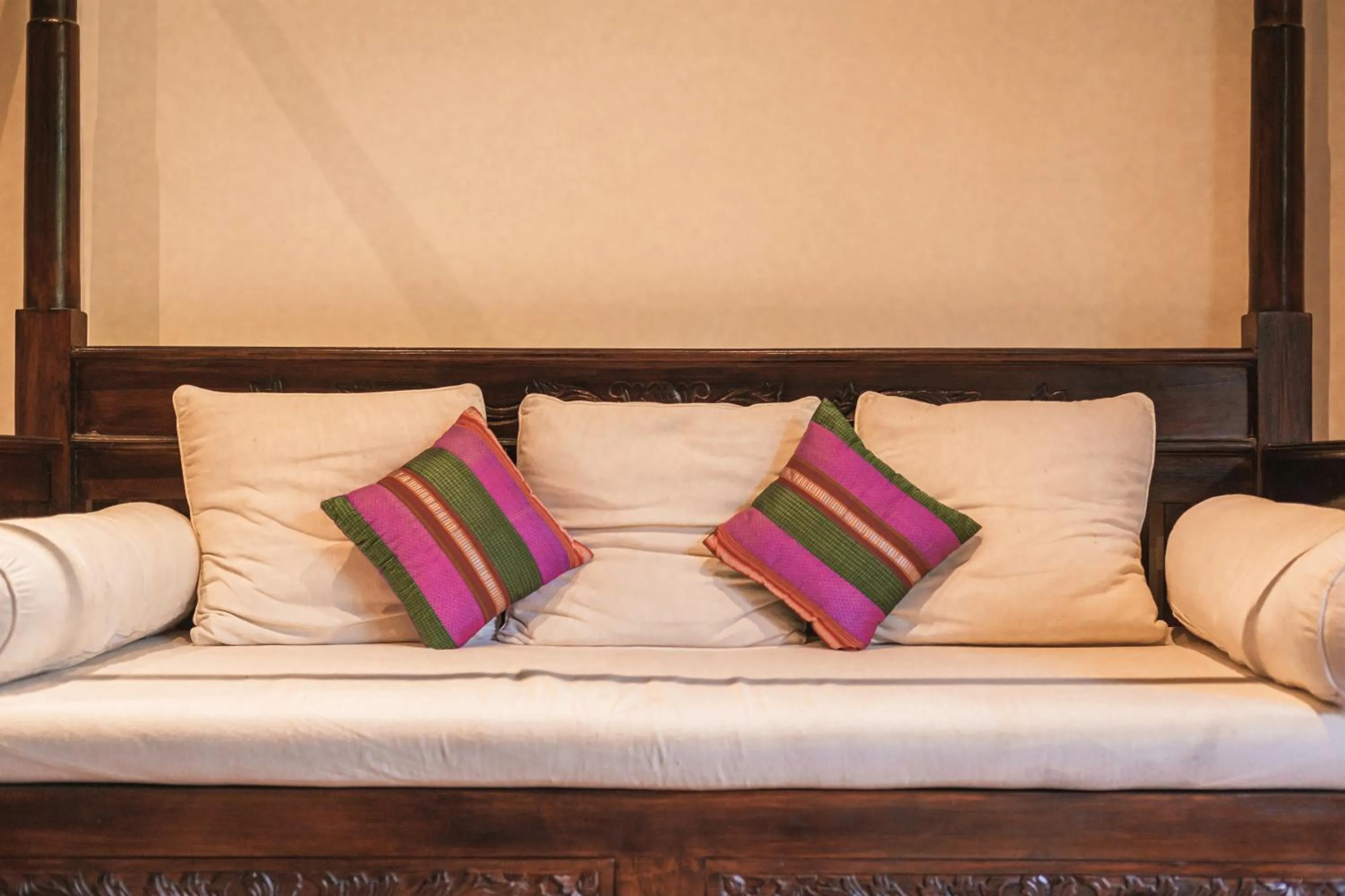 Bed in BeingSattvaa Luxury Ubud