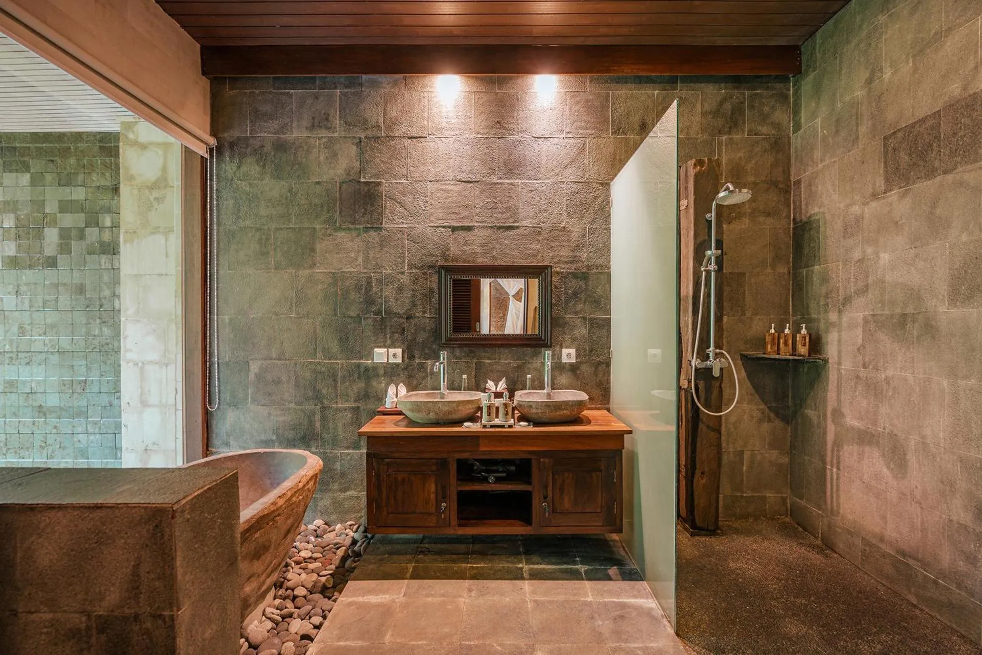 Bathroom in BeingSattvaa Luxury Ubud