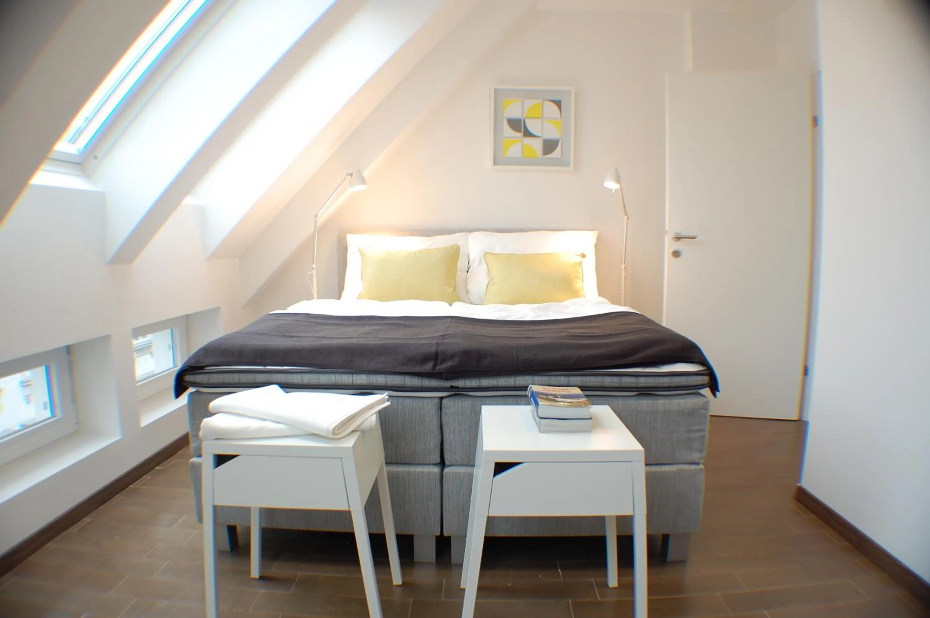 Bedroom, Bed in Alga Apartments am Westbahnhof