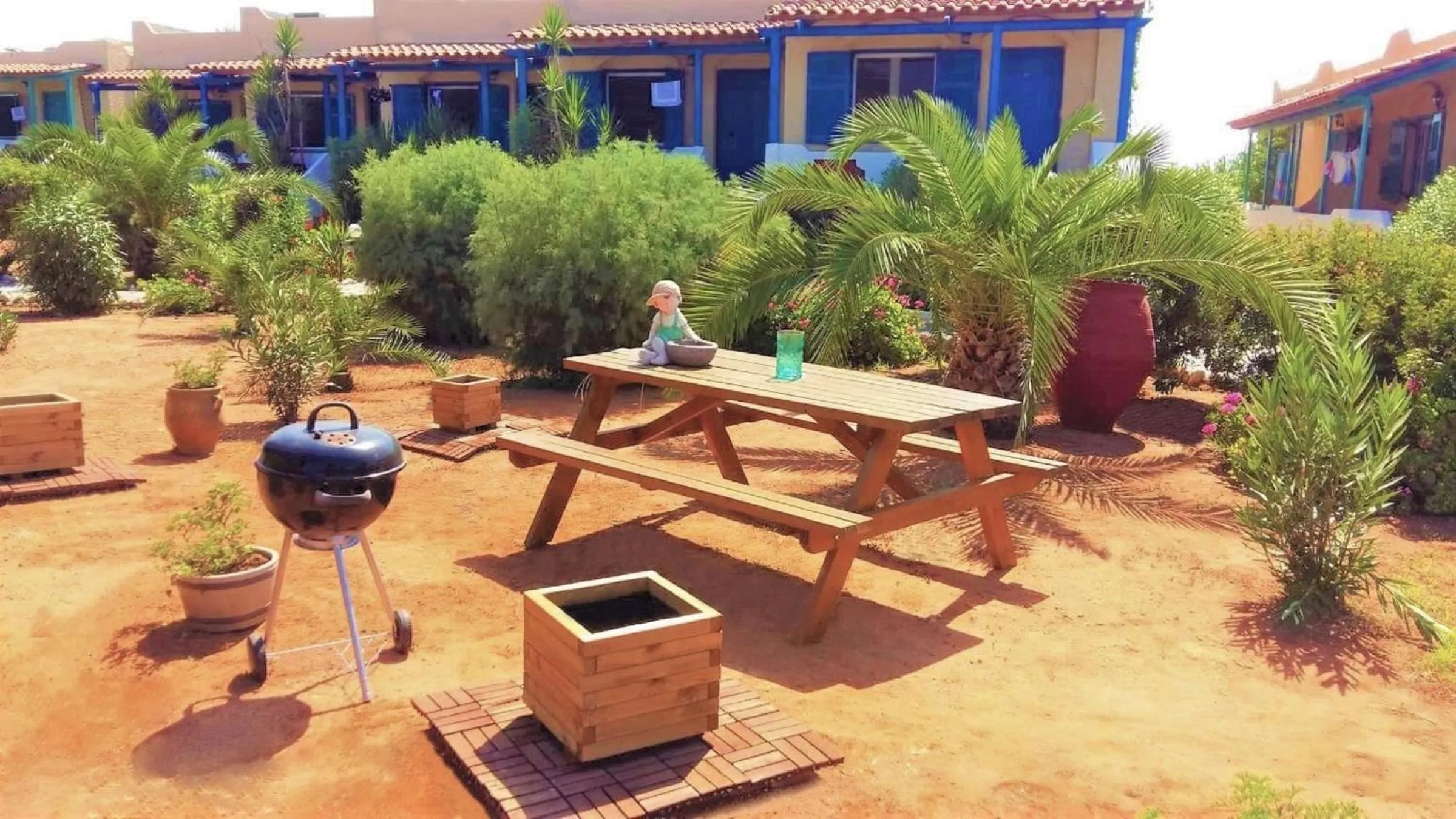 BBQ facilities in Zorbas Beach Village Hotel