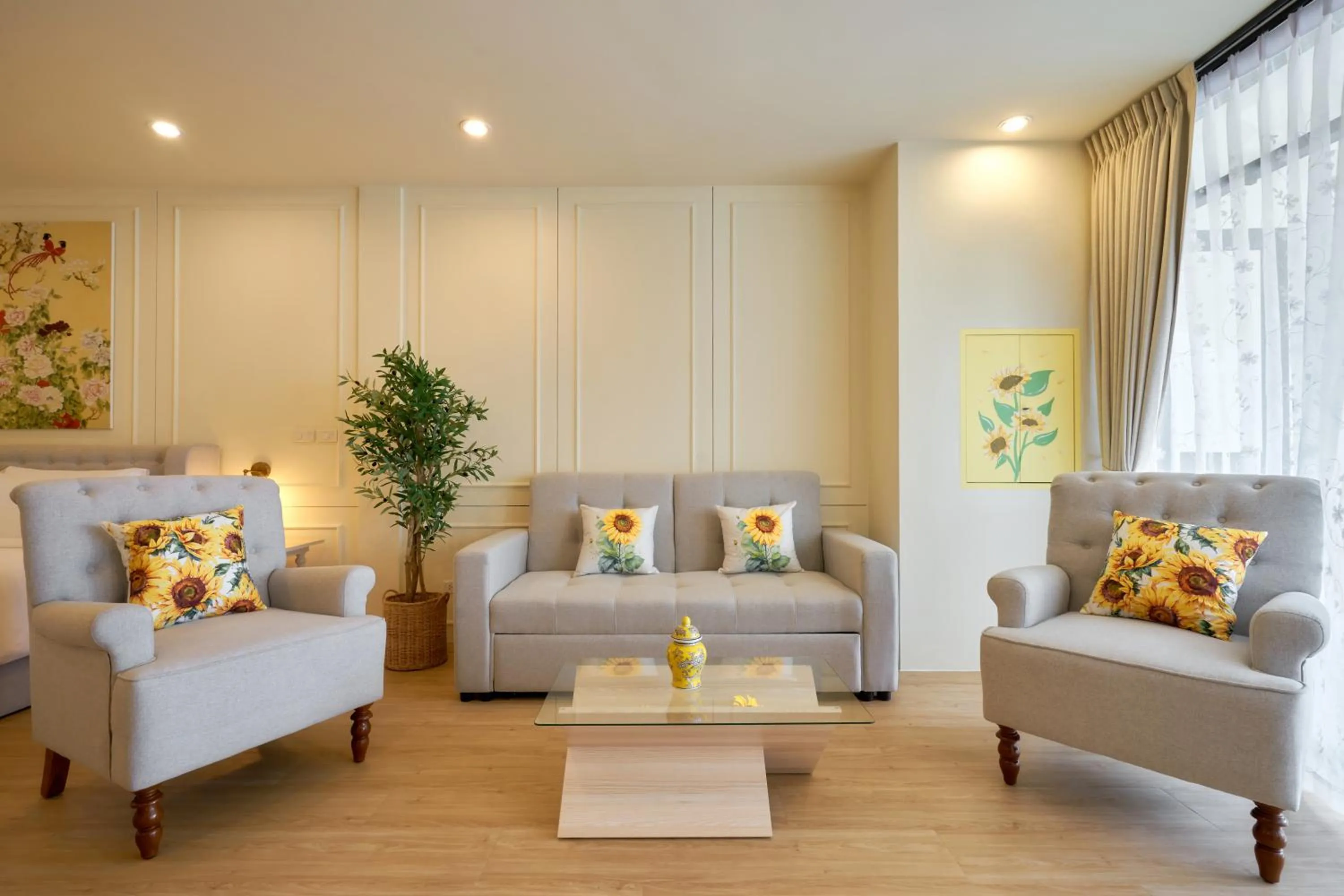 Seating area in Hawa House Phuket