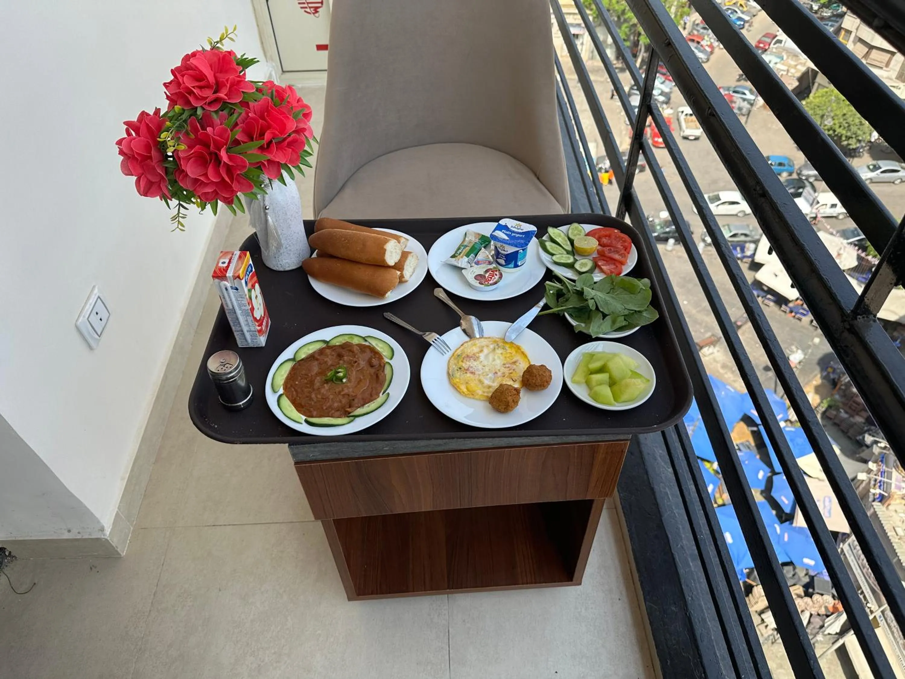 Buffet breakfast in Sama Hotel Oraby