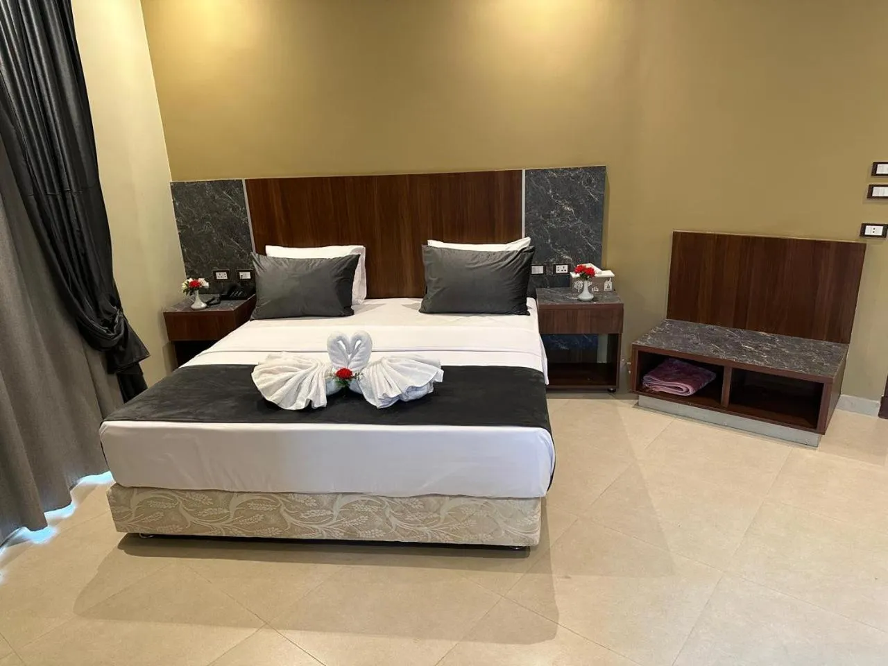 Bed in Sama Hotel Oraby