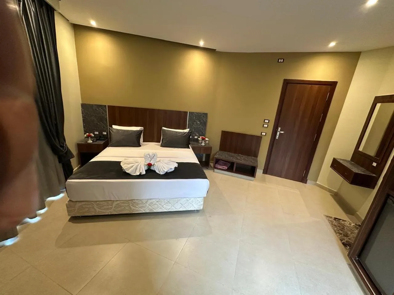 Bed in Sama Hotel Oraby