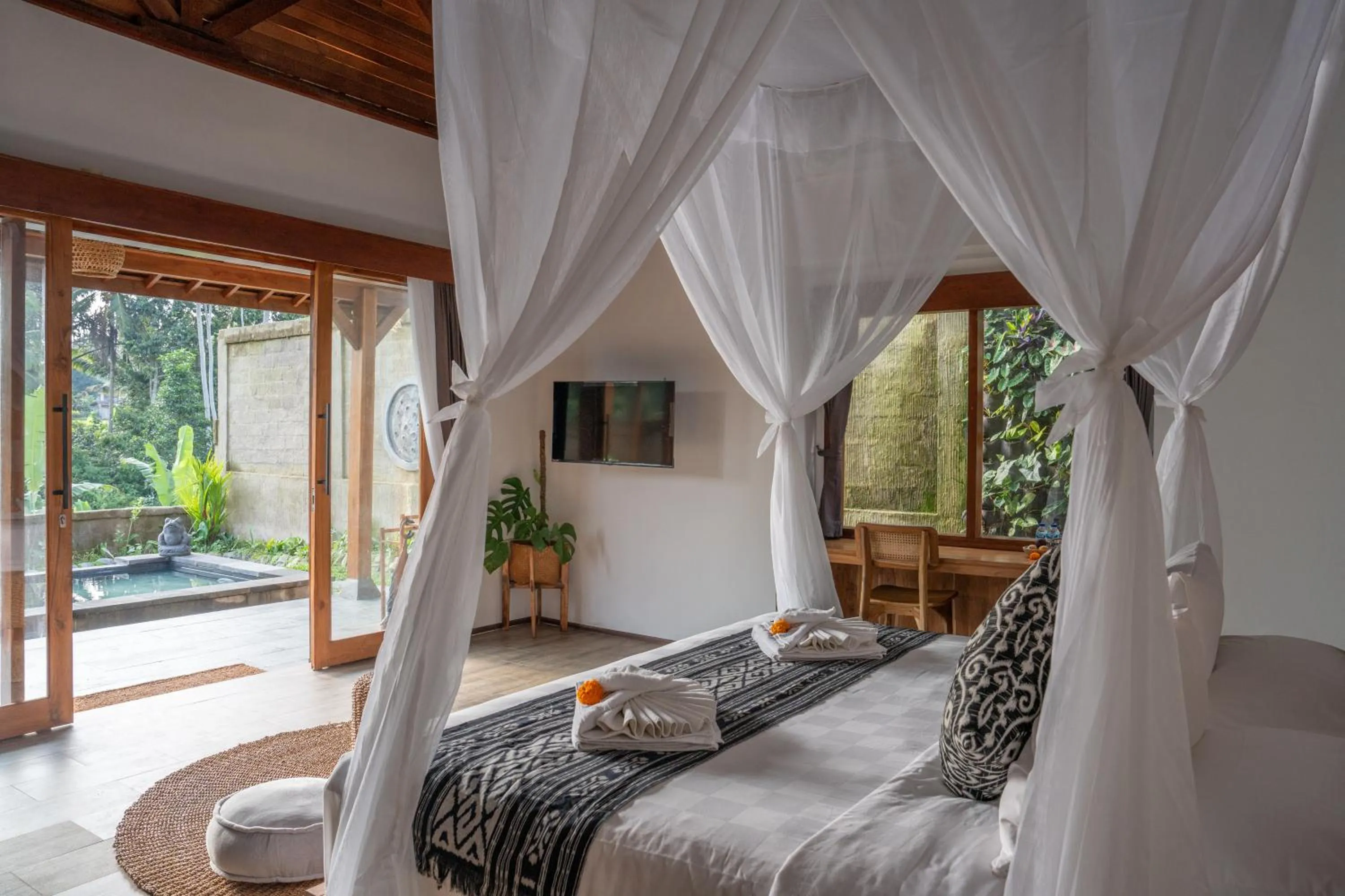 Bed in Moonterra Villa Sebatu