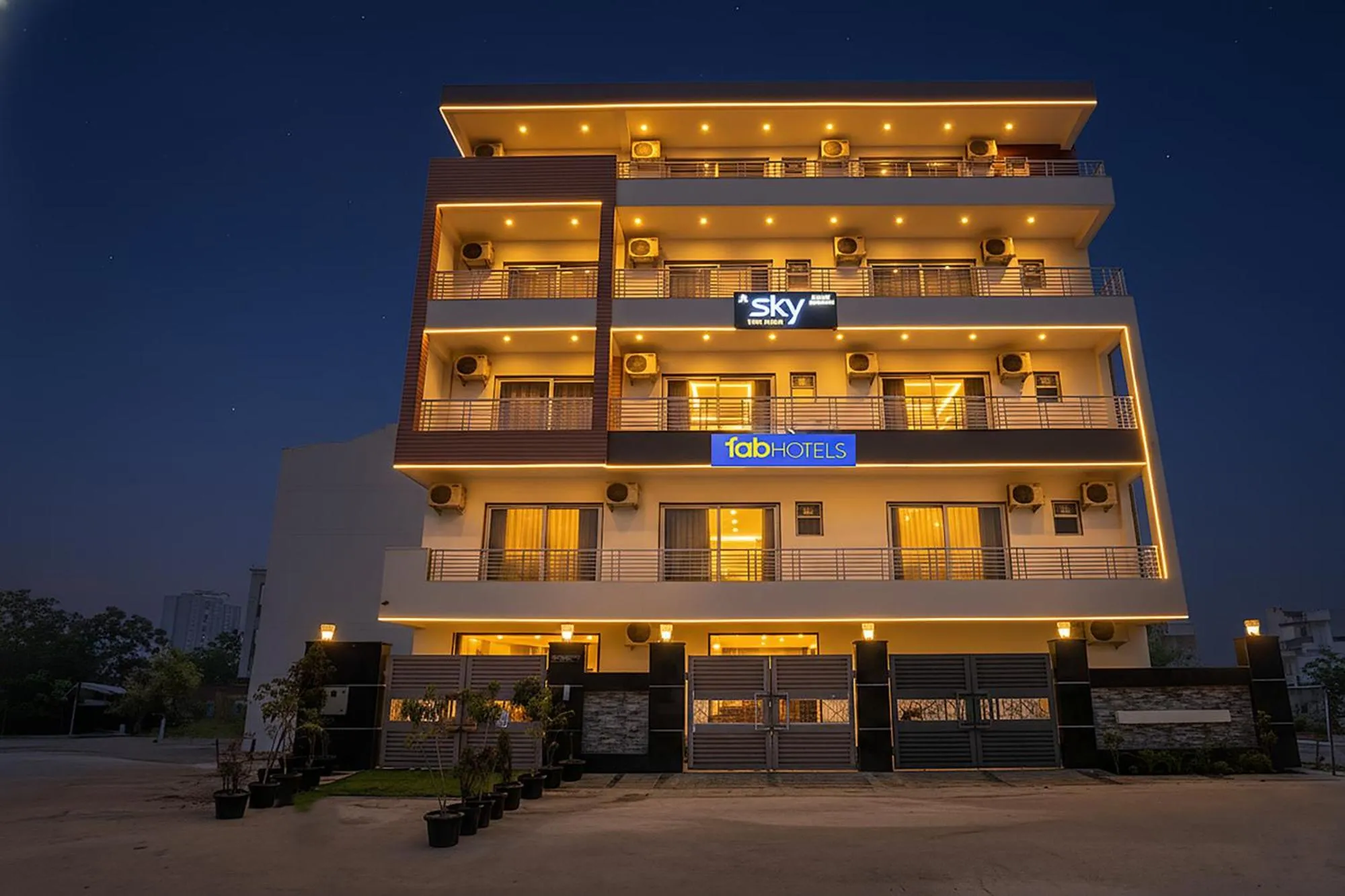 Facade/entrance in FabHotel Sky - Nr Sapphire 83 Mall, Manesar