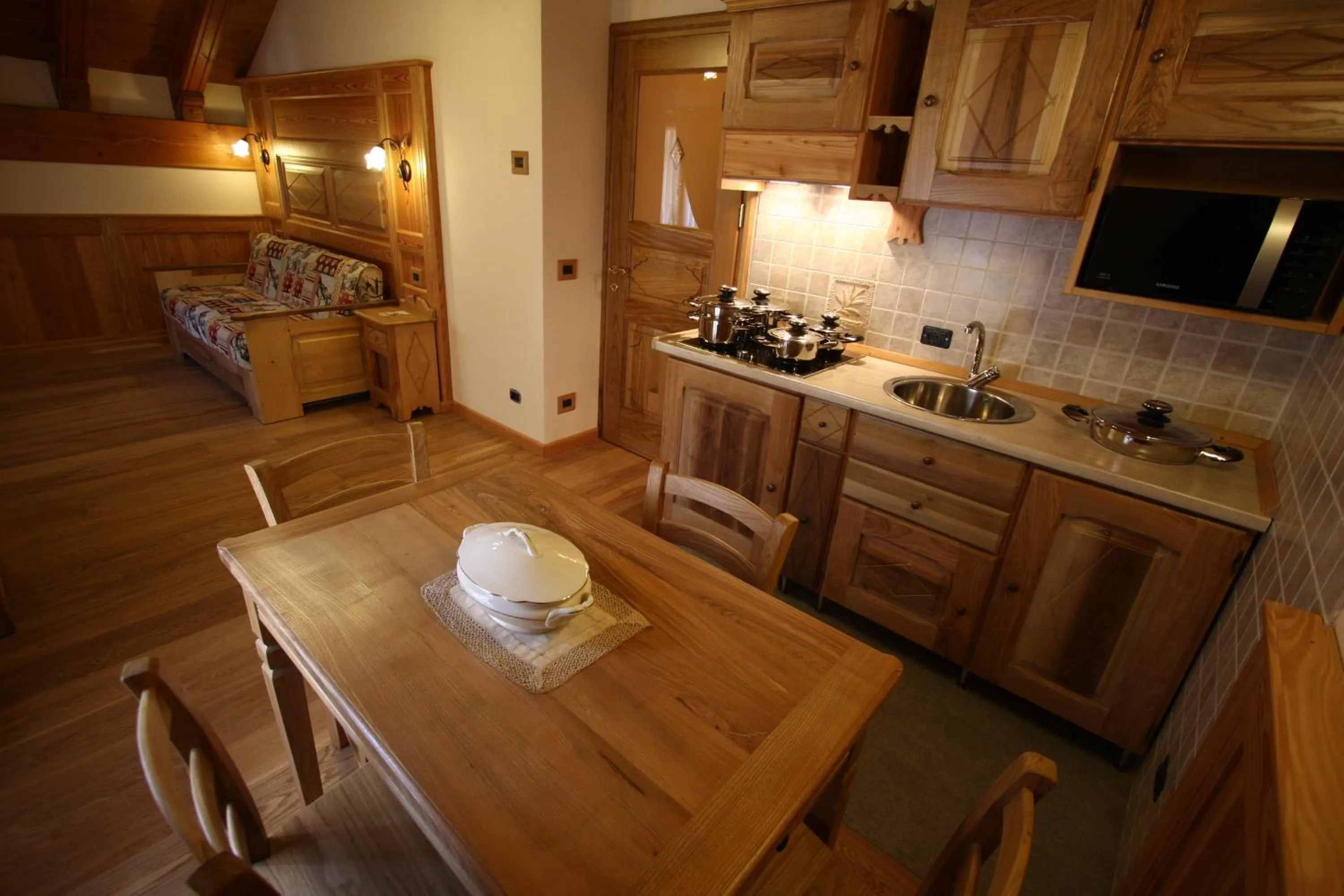 Kitchen or kitchenette in Villa Giuditta Residence