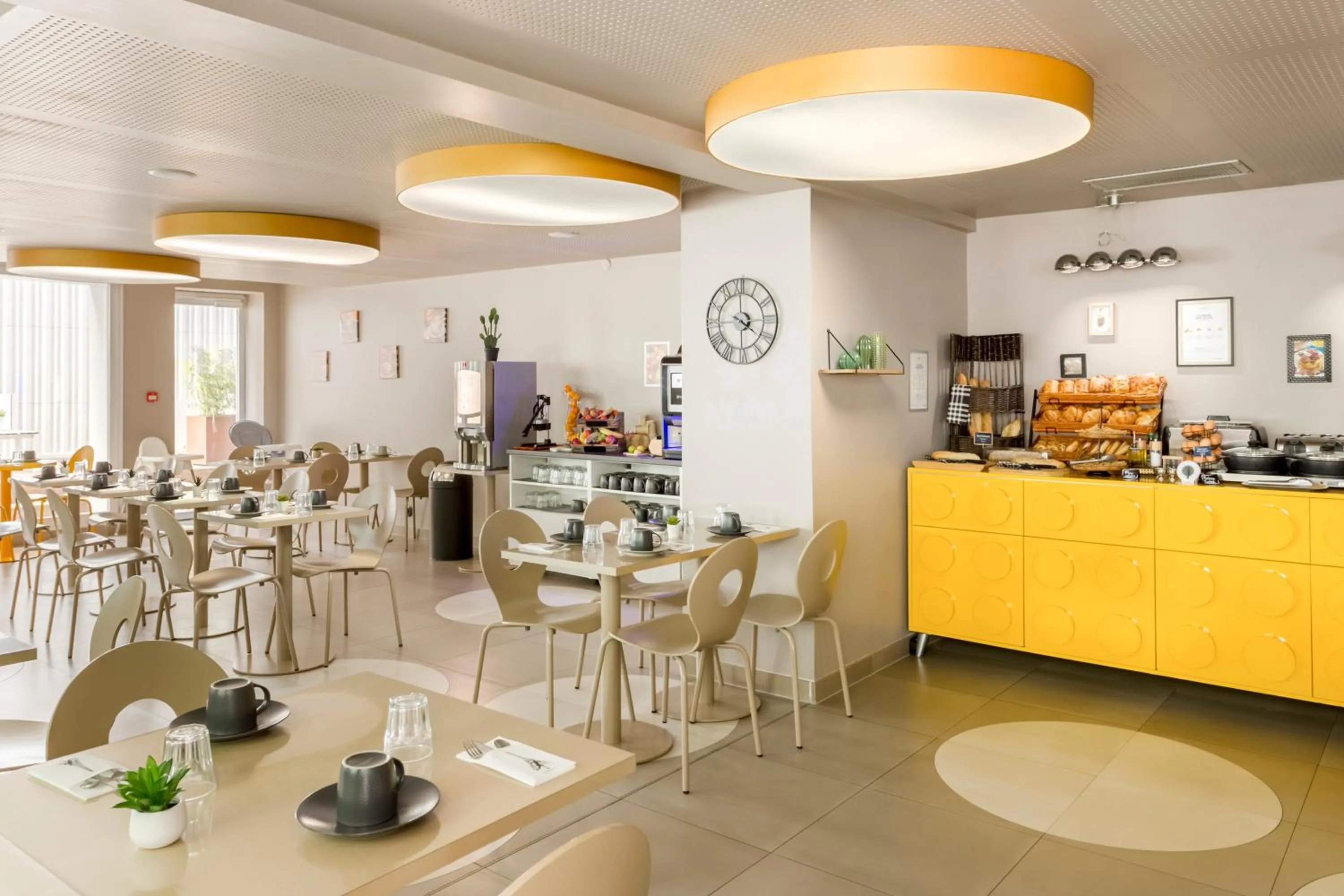 Buffet breakfast in Appart'City Collection Paris Vélizy