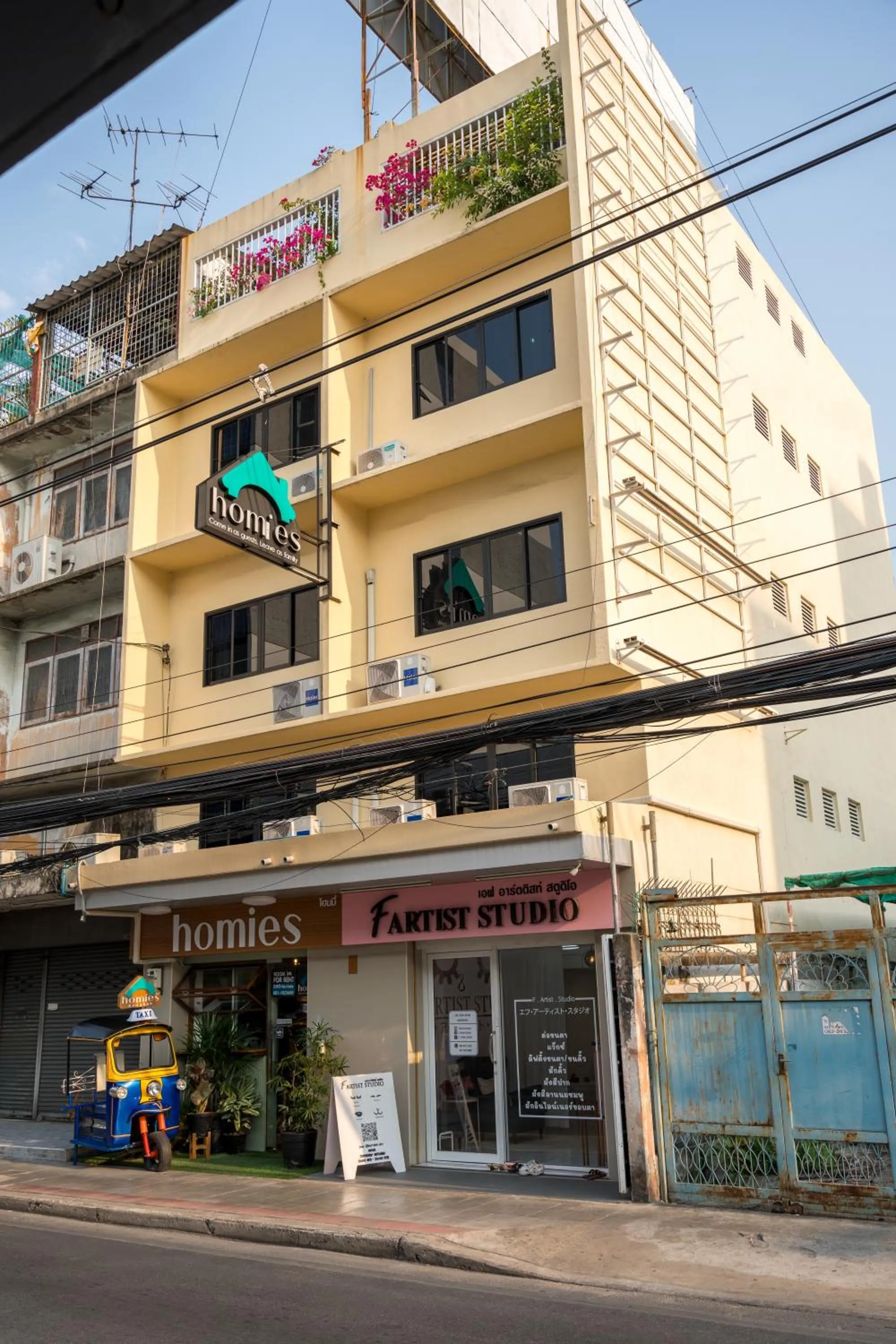 Property building in Homies Ratchada Hotel