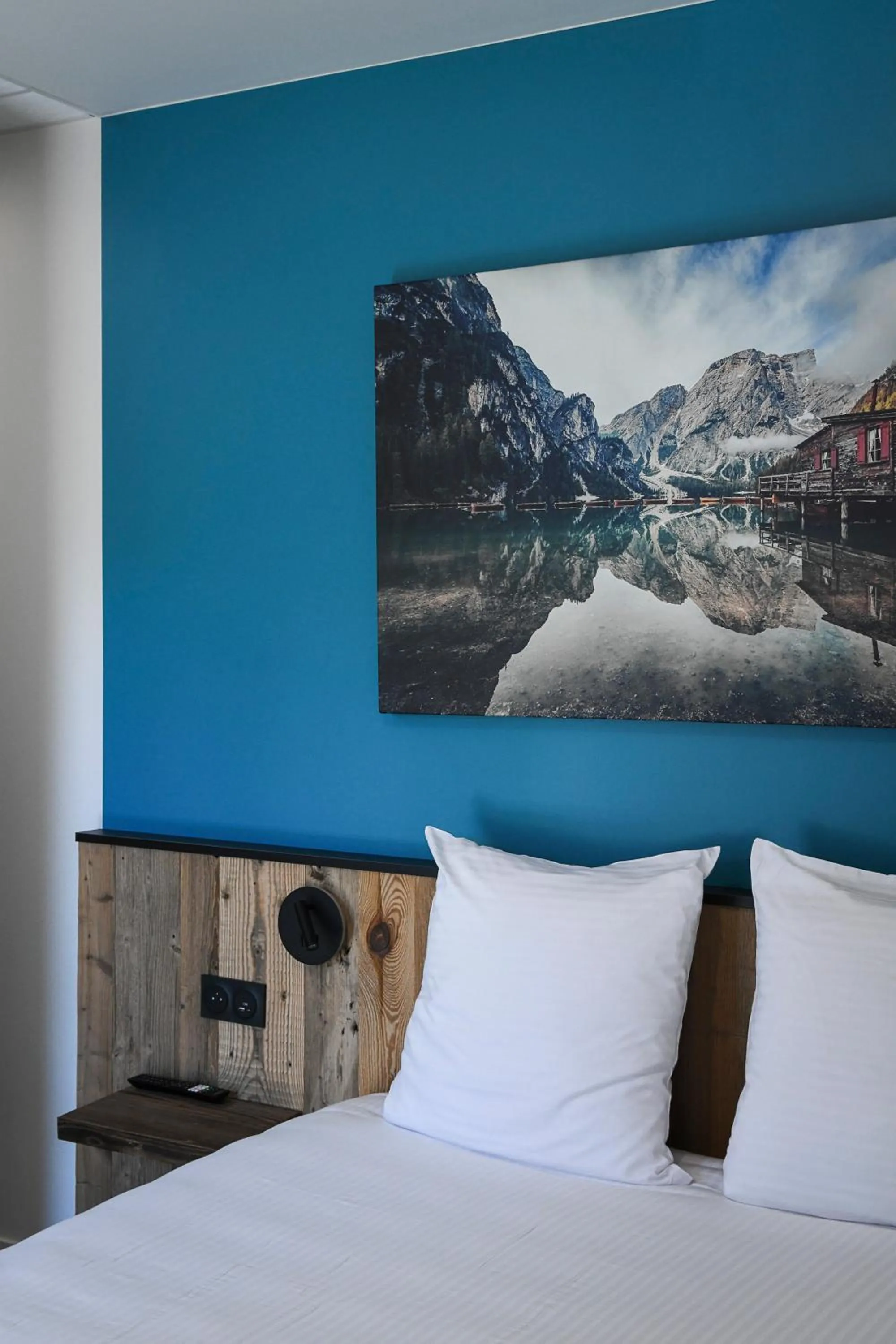 Decorative detail, Bed in Hotel Le Belmont