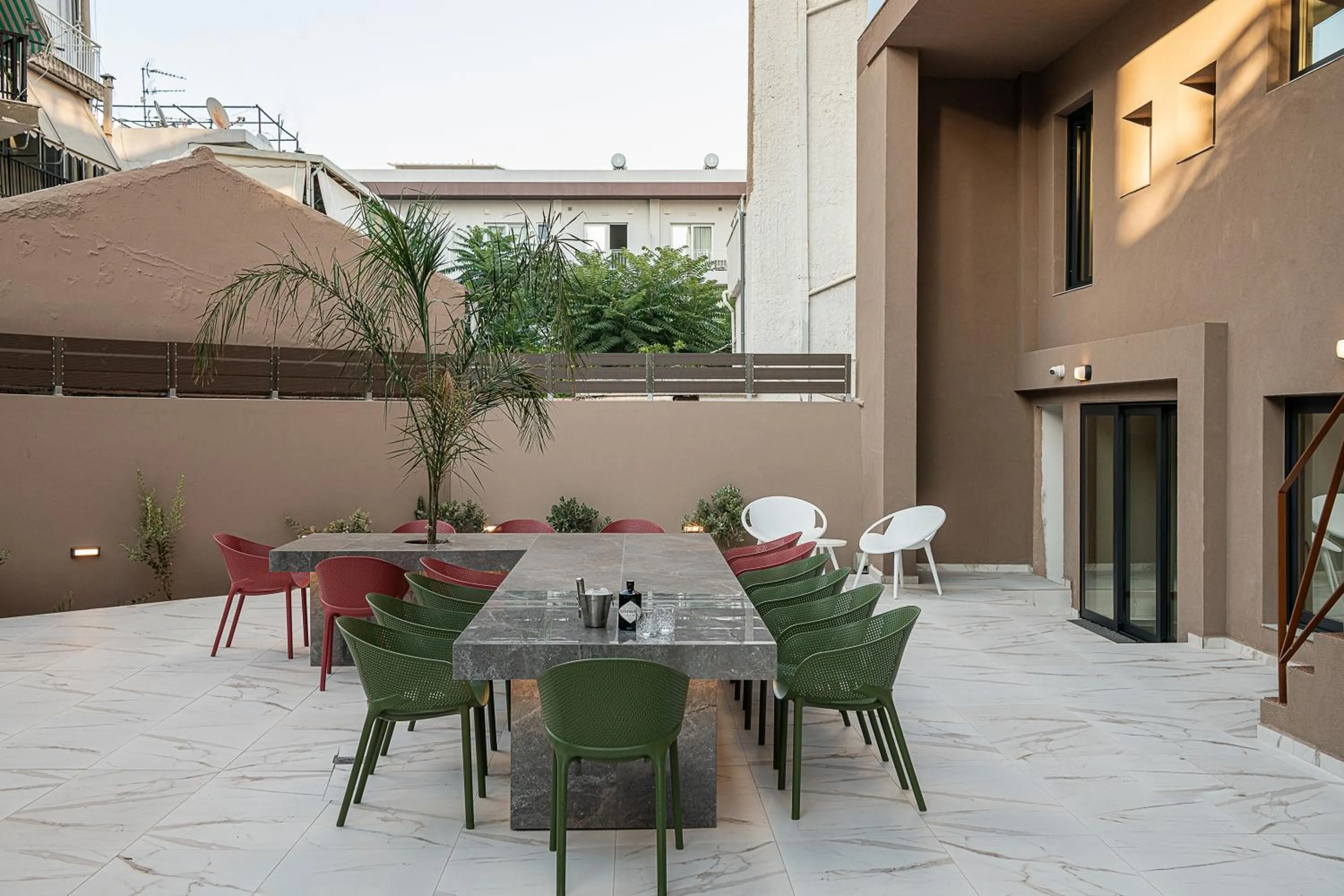 Patio in Miss Marrone City Hotel