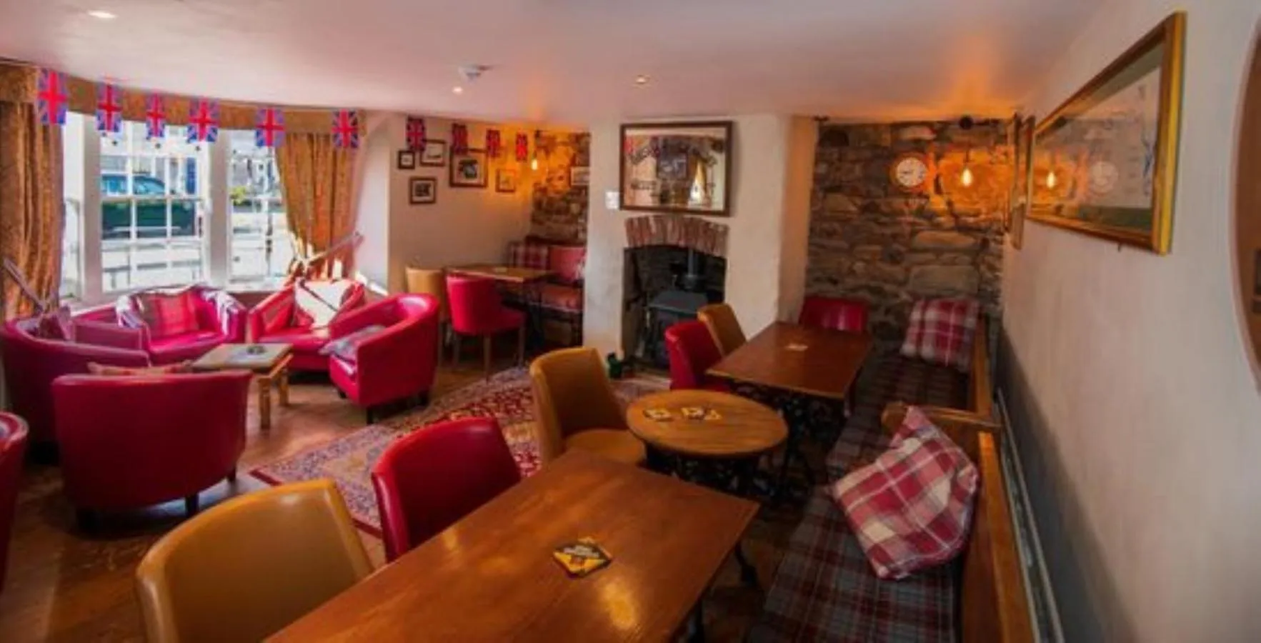 Seating area in The Masons Arms