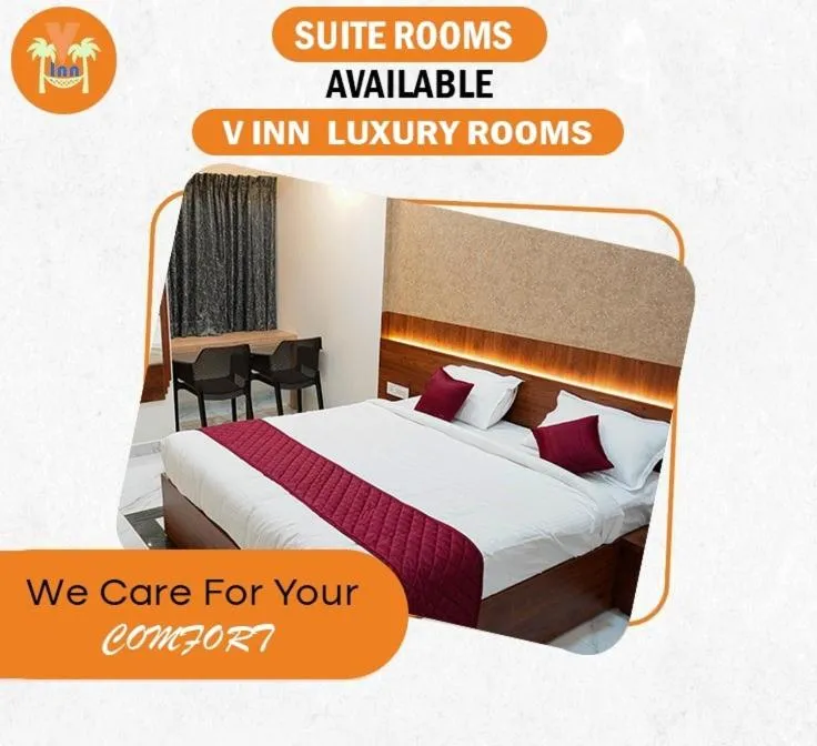 Bedroom, Bed in Lakshmi Mahal - V Inn