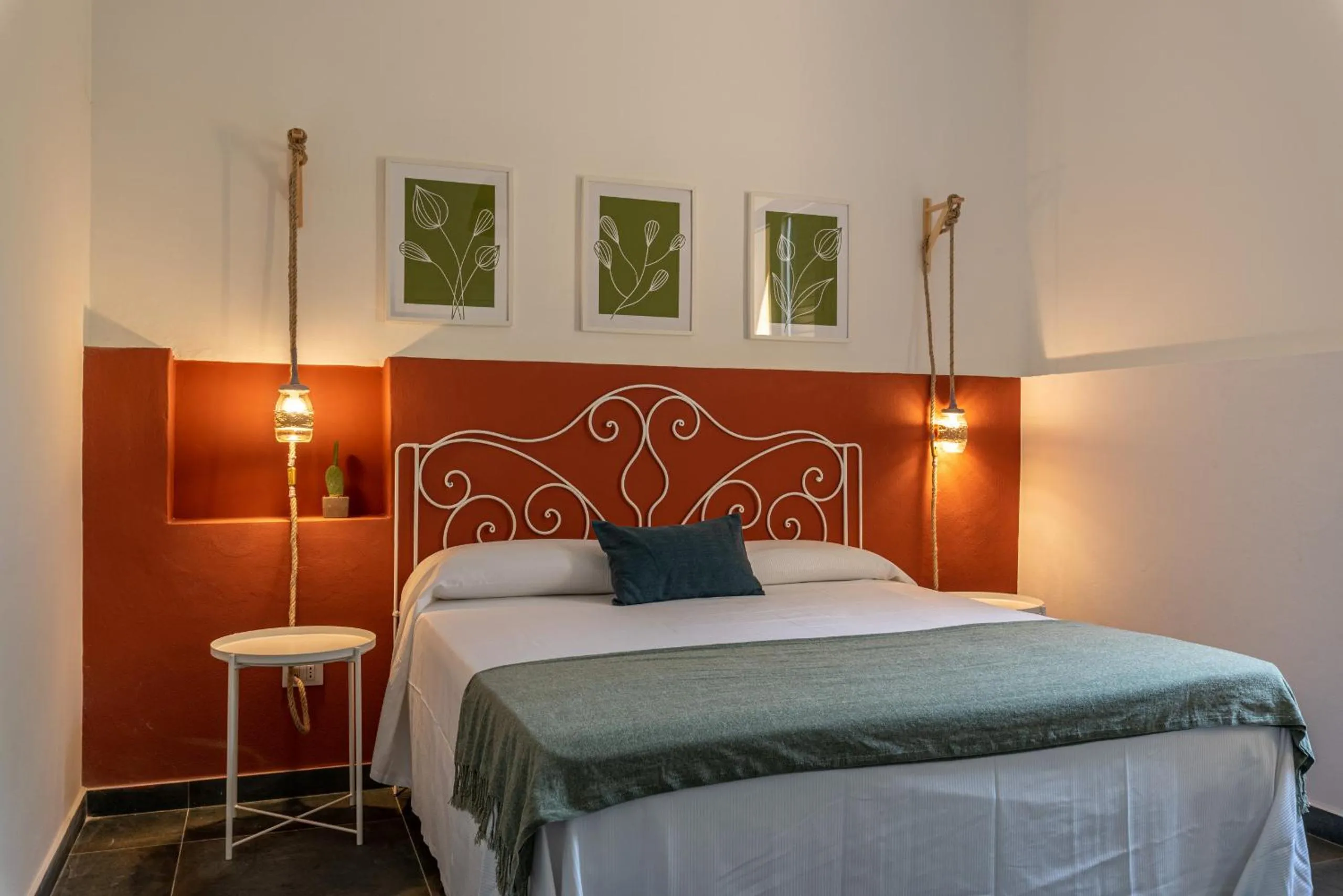 Bed in Lovely Room by Mondello Beach