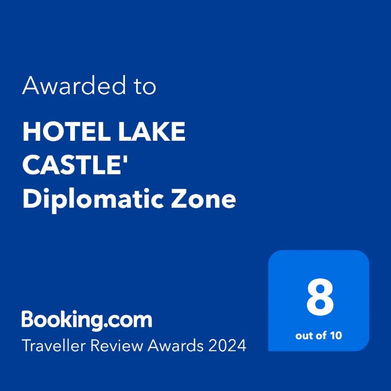 Certificate/Award in HOTEL LAKE CASTLE - Parkview
