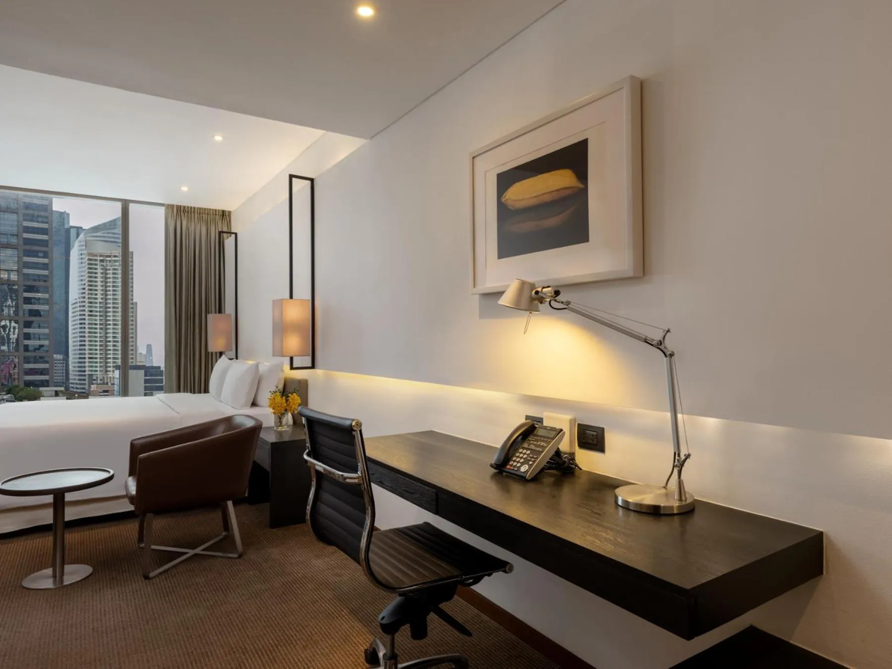 View (from property/room), Bed in Amara Bangkok Hotel