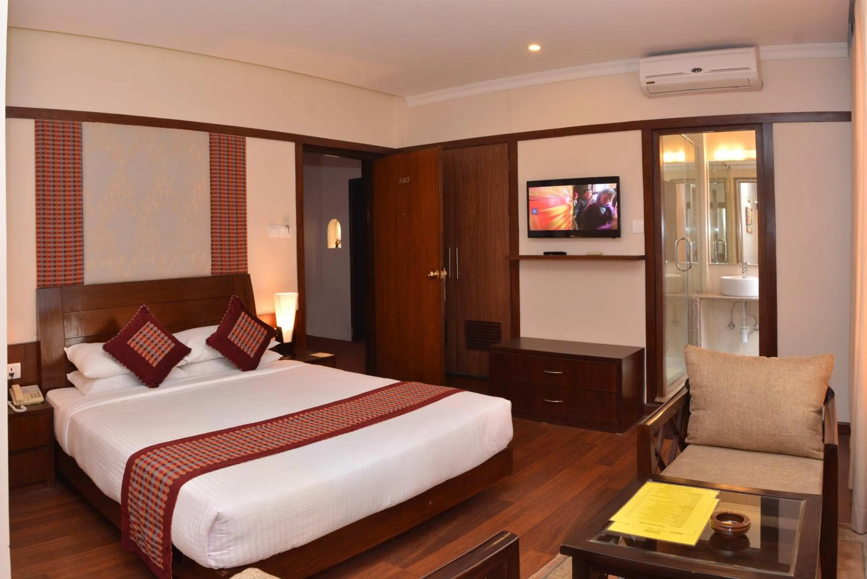 Photo of the whole room, Bed in Hotel Marshyangdi