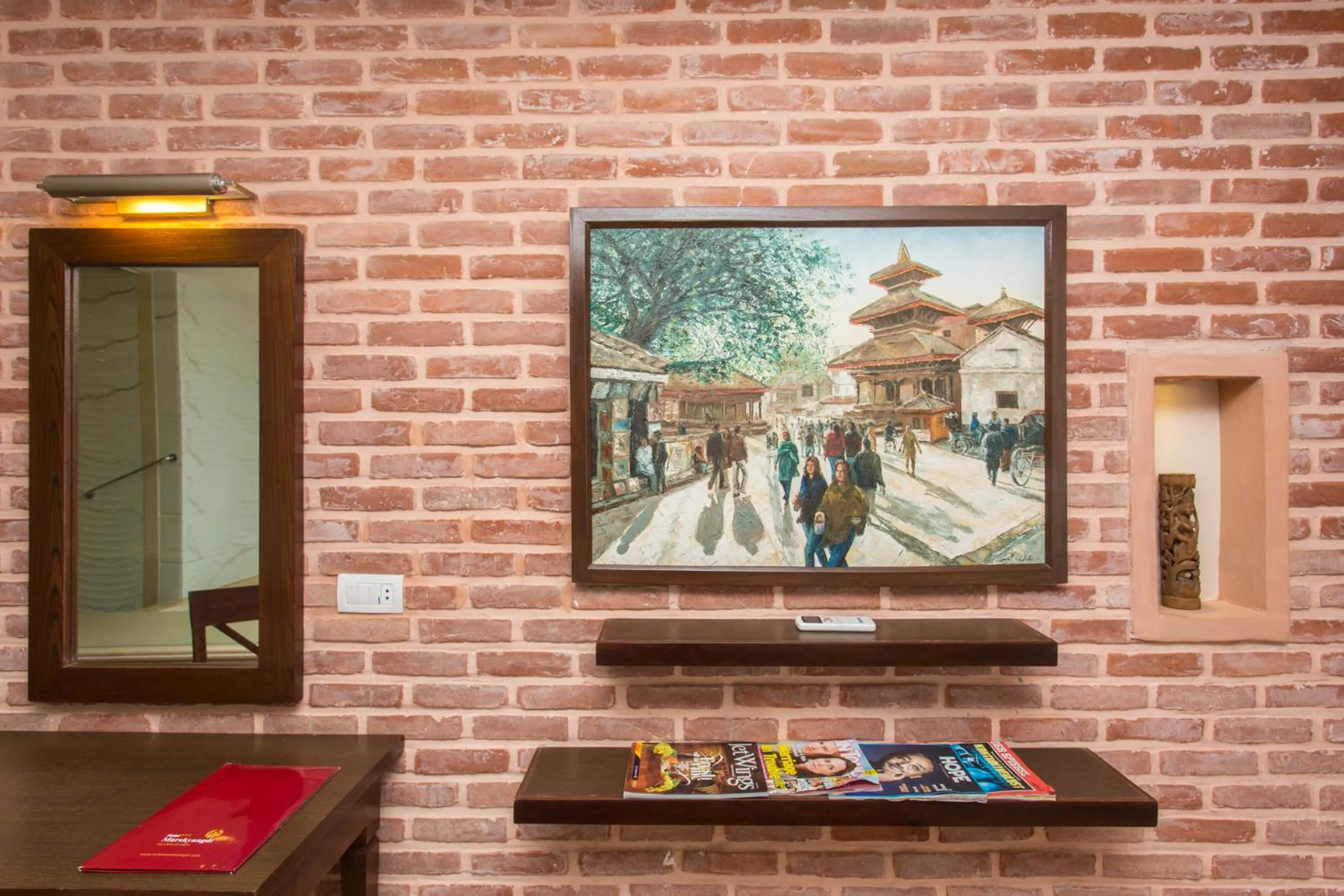 Decorative detail in Hotel Marshyangdi