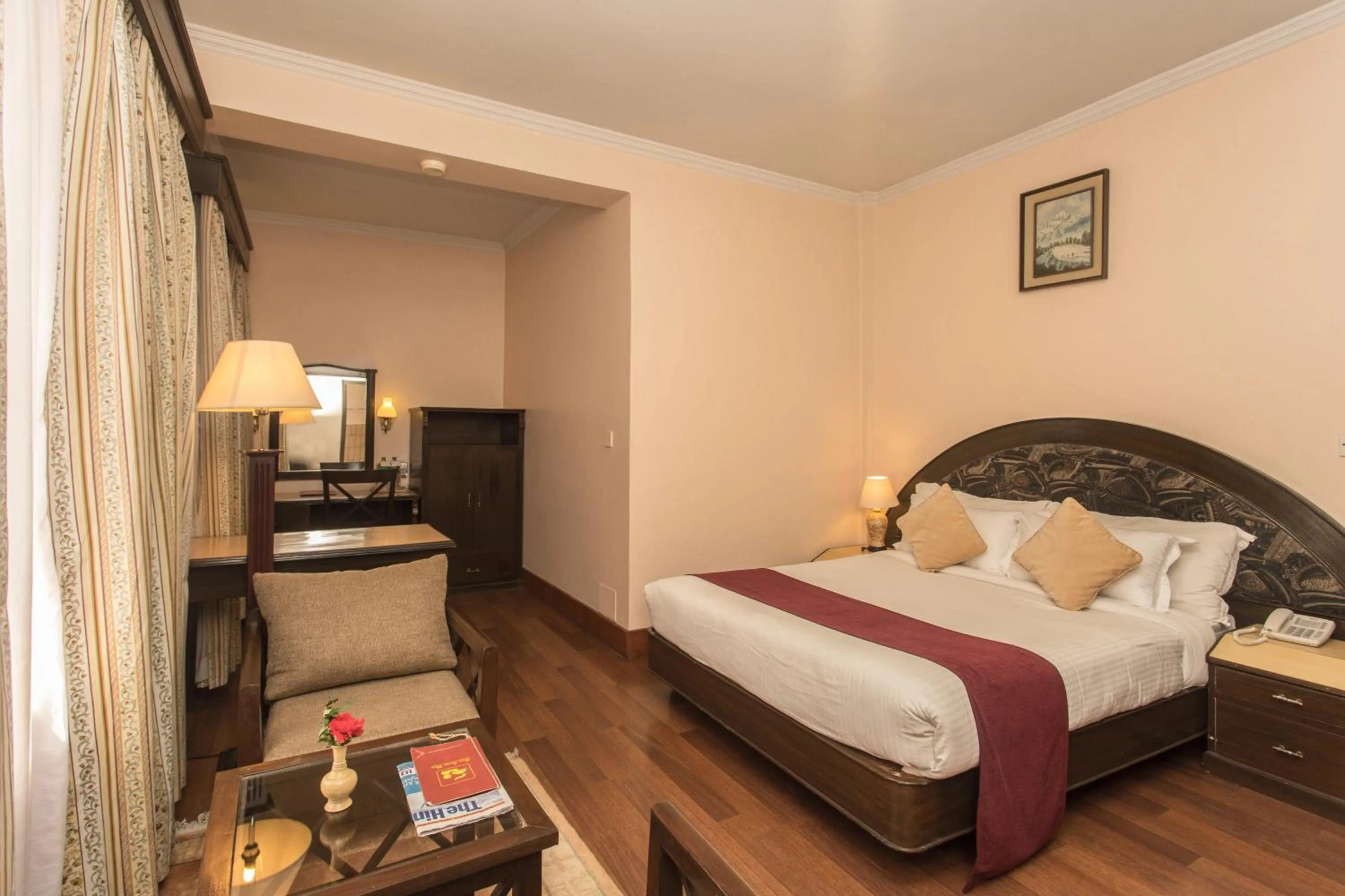 Photo of the whole room, Bed in Hotel Marshyangdi