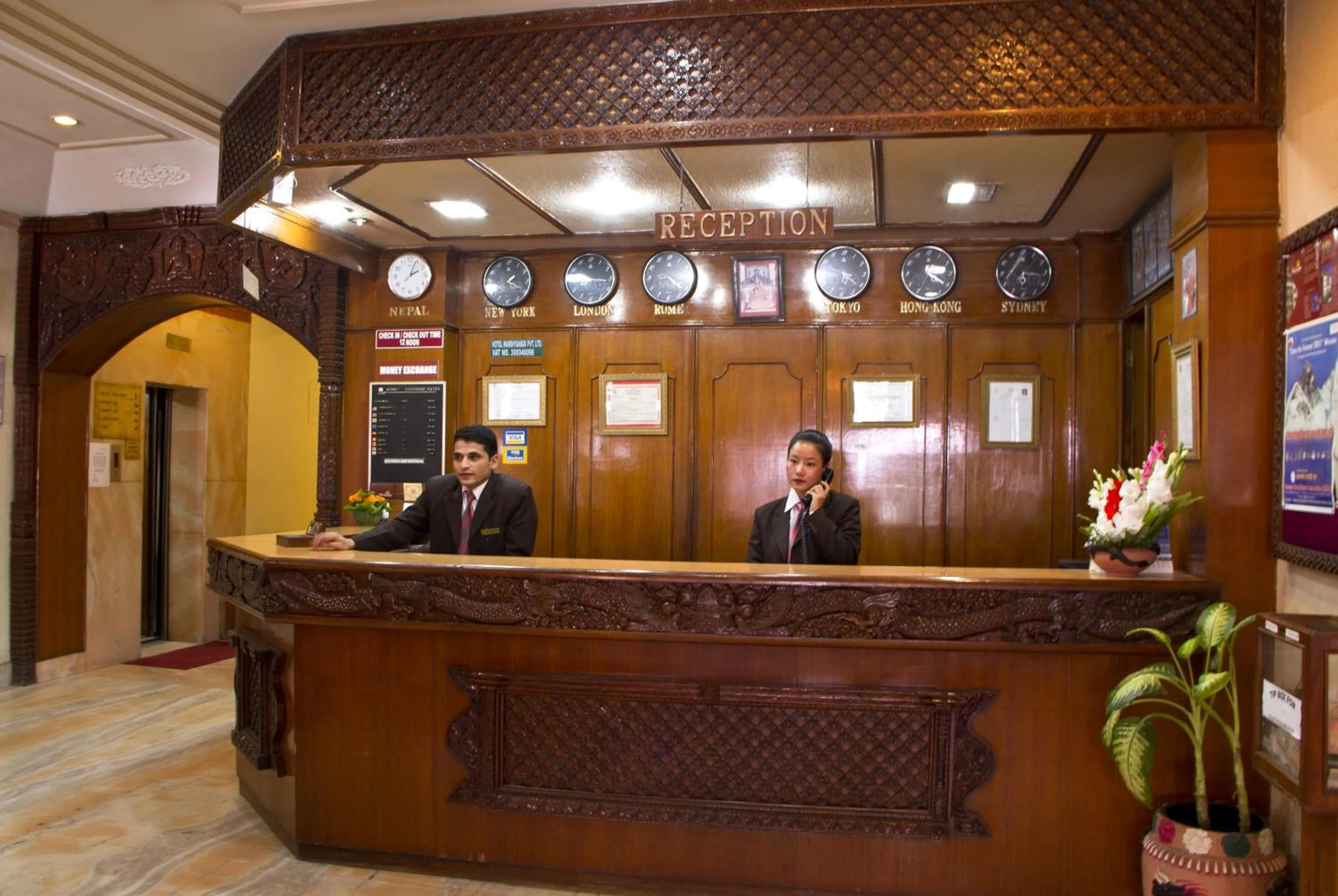 Staff in Hotel Marshyangdi