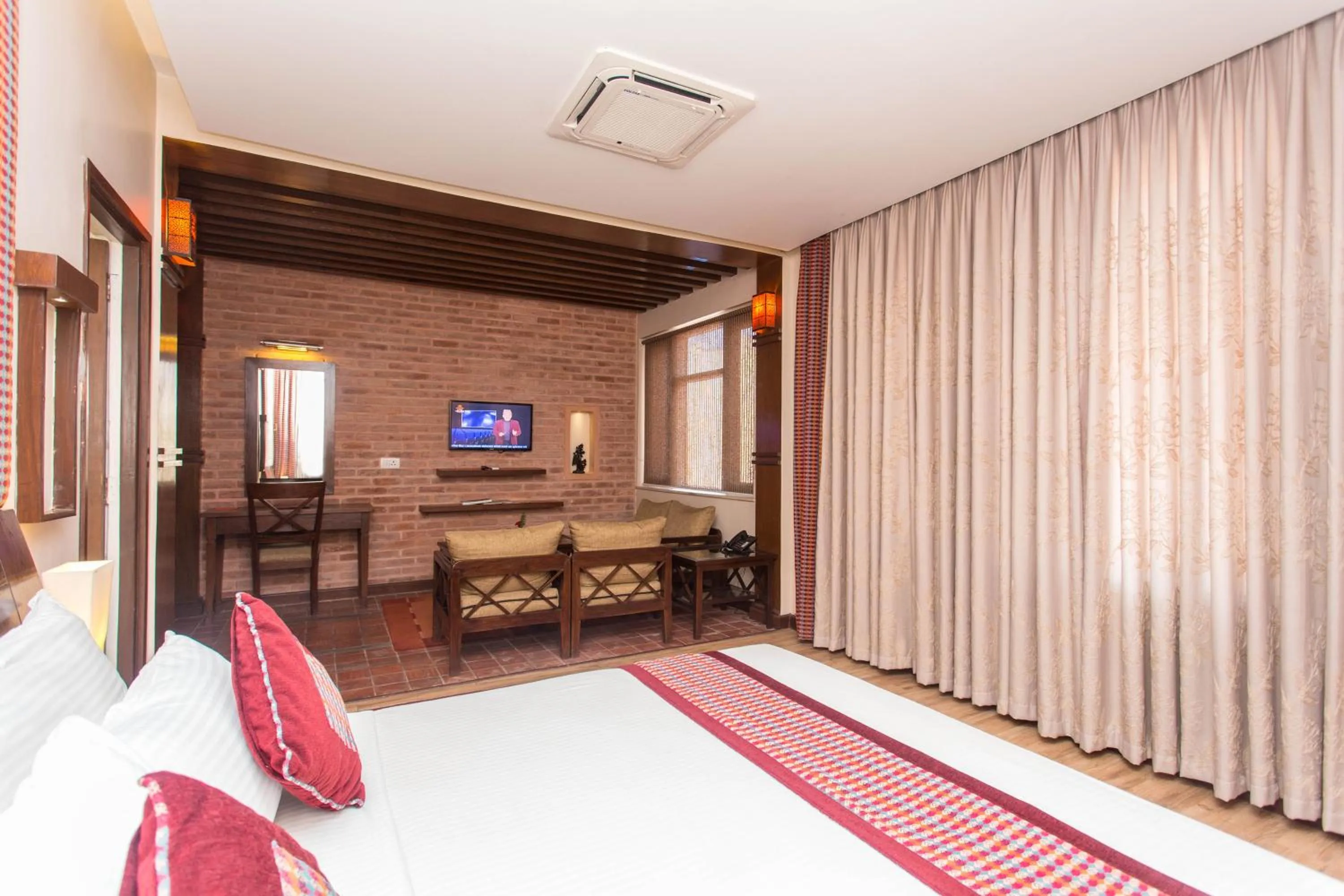 Photo of the whole room, Bed in Hotel Marshyangdi
