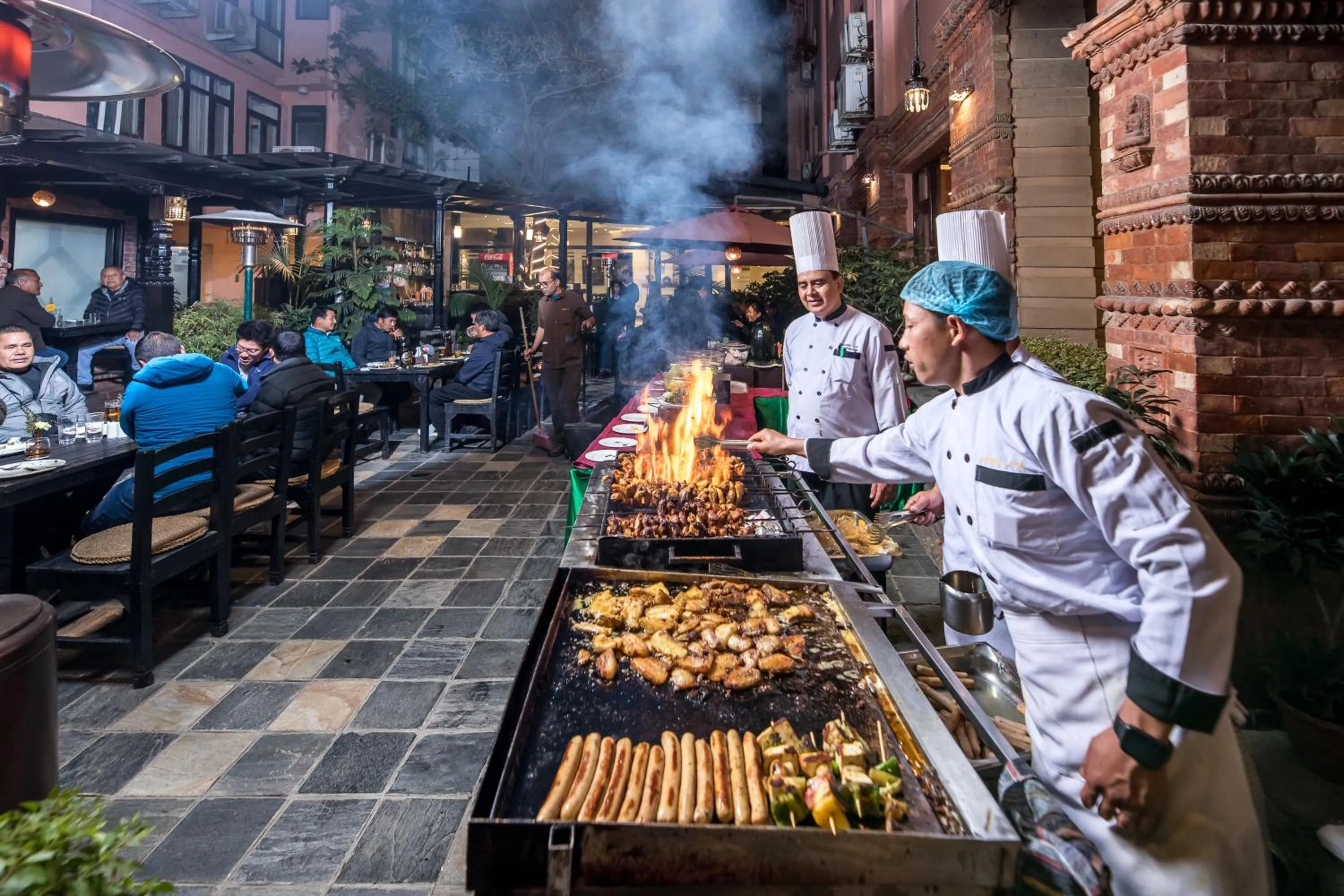 BBQ facilities in Hotel Marshyangdi