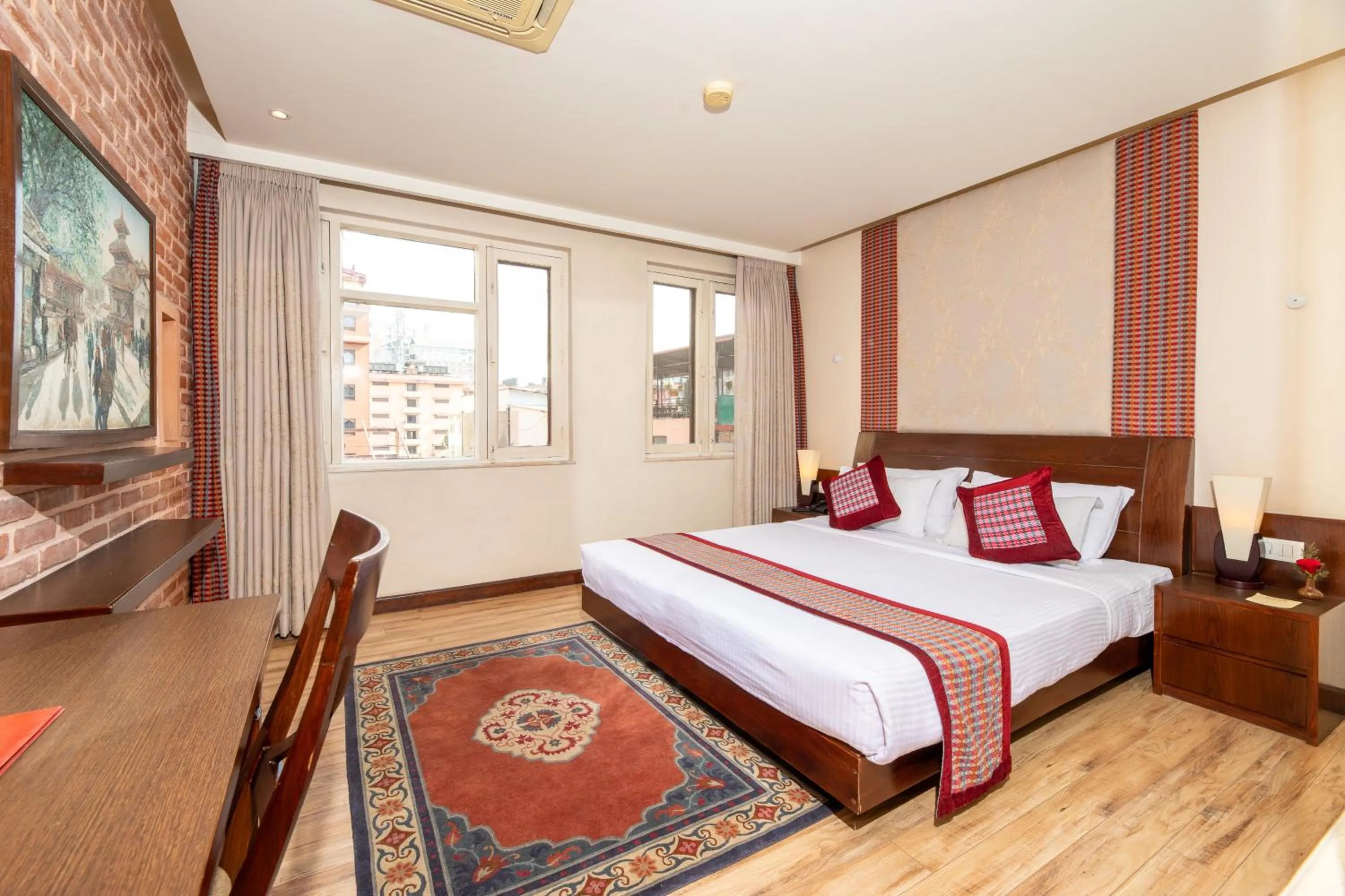 Bedroom, Bed in Hotel Marshyangdi