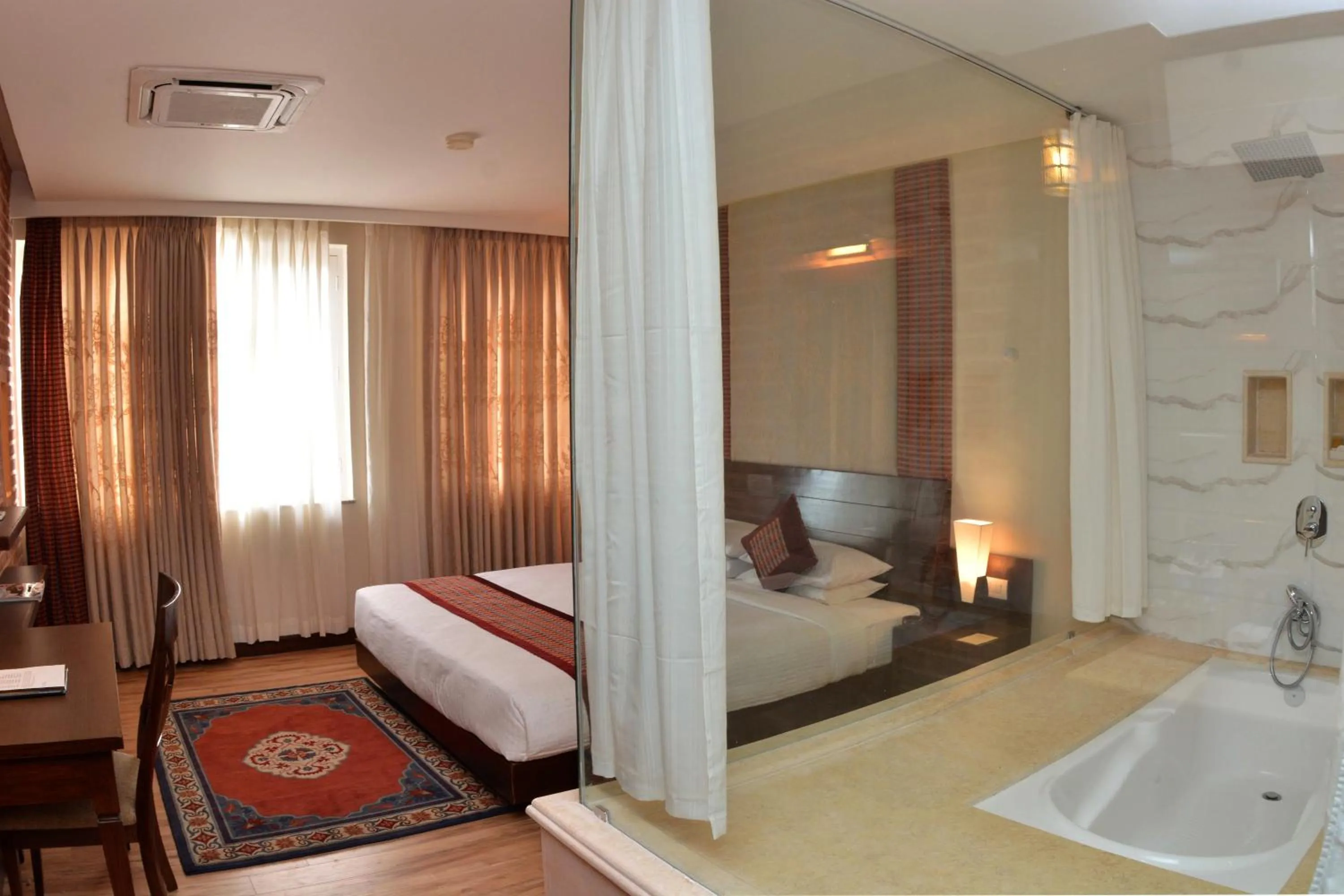Photo of the whole room, Bed in Hotel Marshyangdi