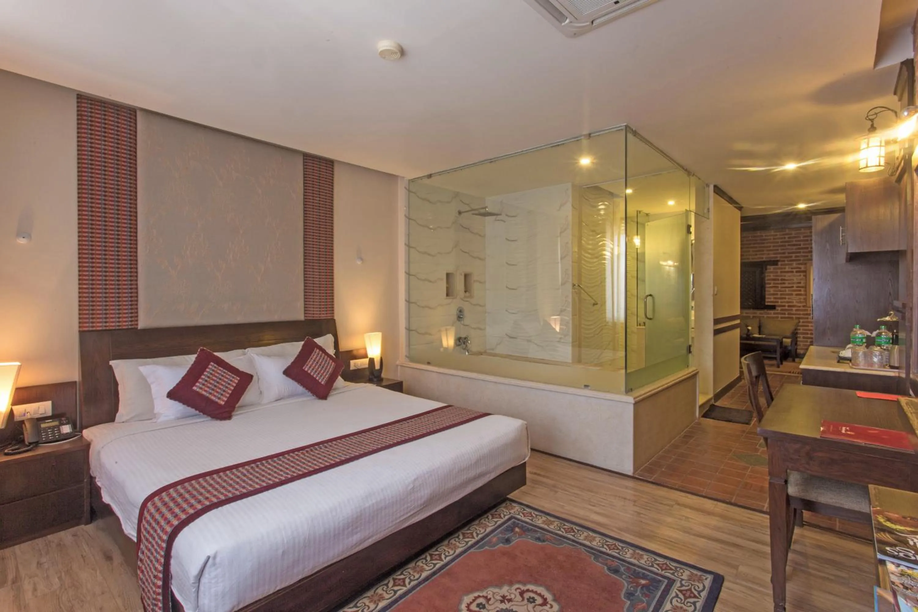 Photo of the whole room, Bed in Hotel Marshyangdi