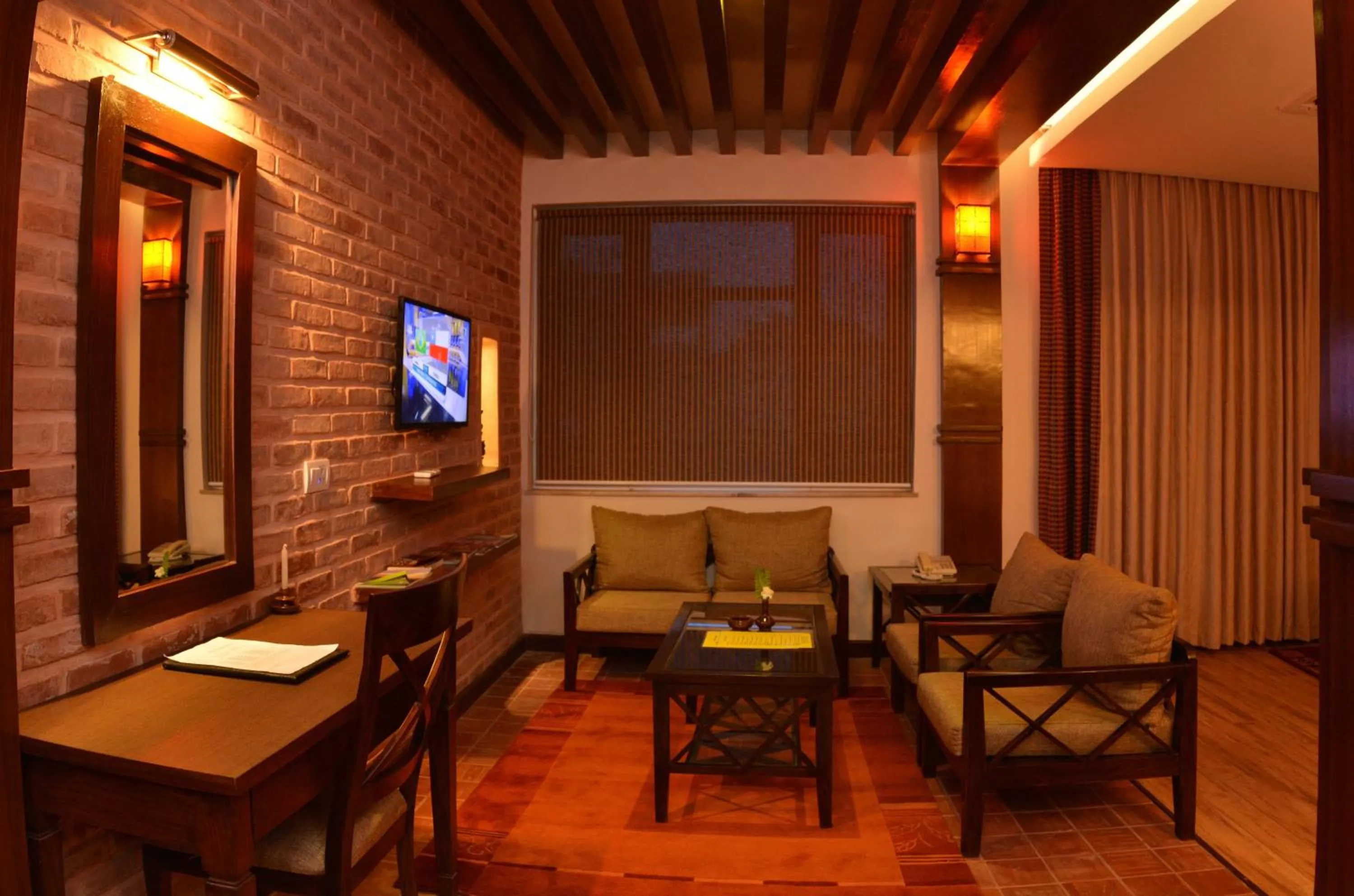 Living room in Hotel Marshyangdi