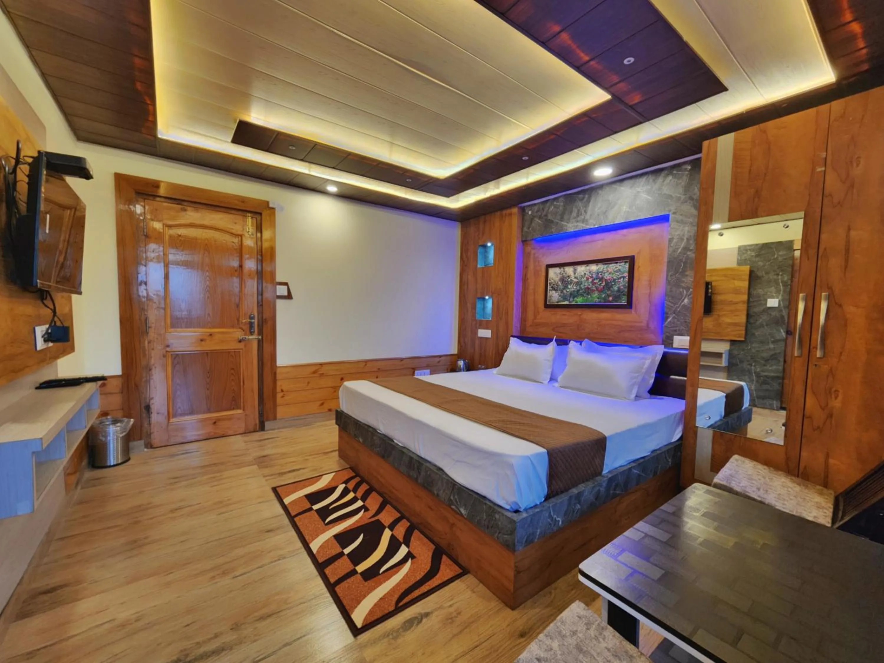 Bed in Hotel Ranveer Palace